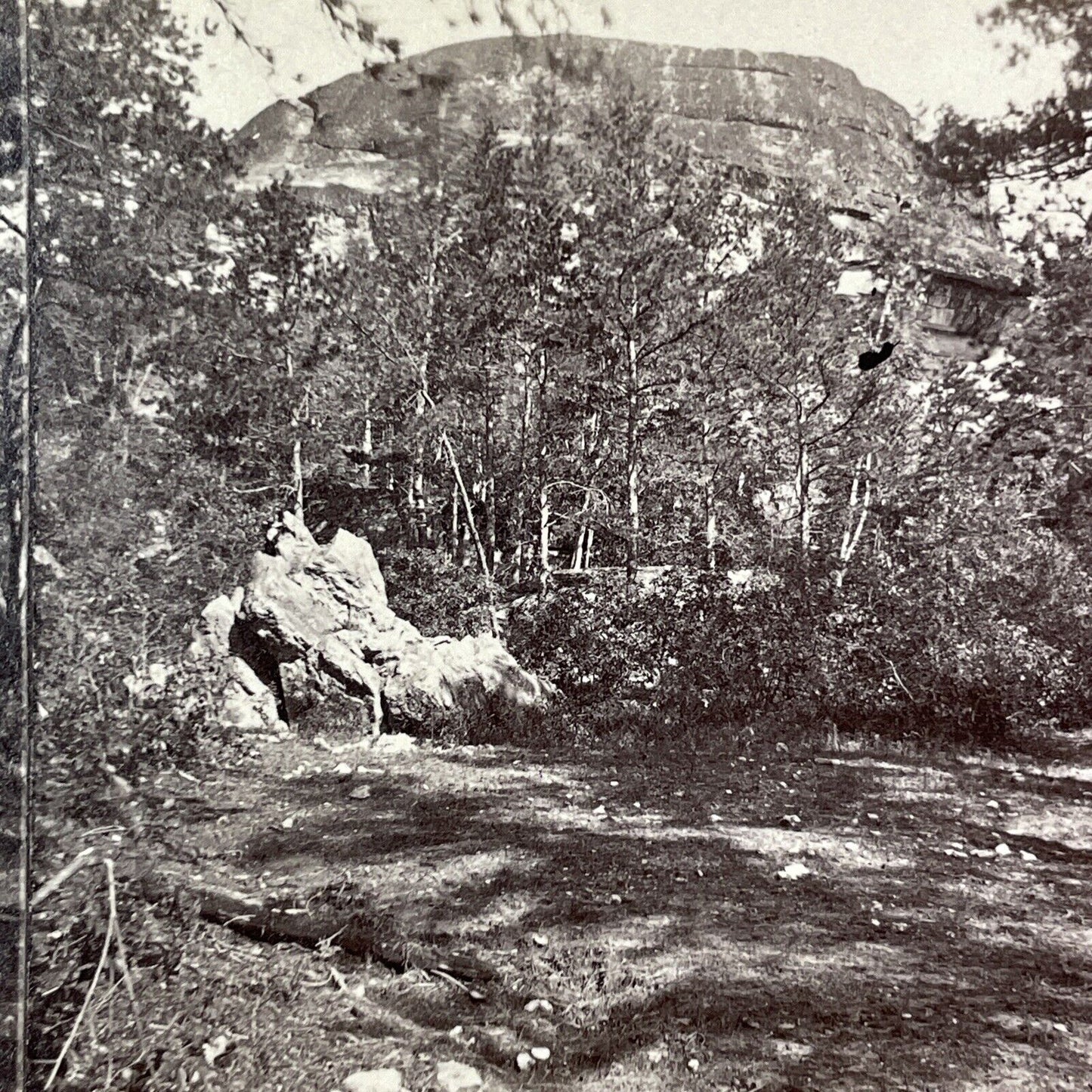 Jockey Cap Mountain Freyburg Maine Stereoview Photo NW Pease Antique 1874 X872