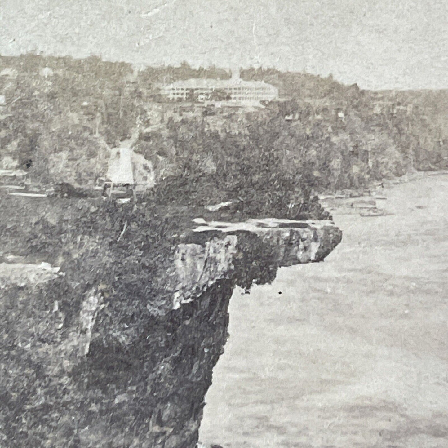 Table Rock Niagara Falls Stereoview Earliest Known Photo Antique c1850 X2413