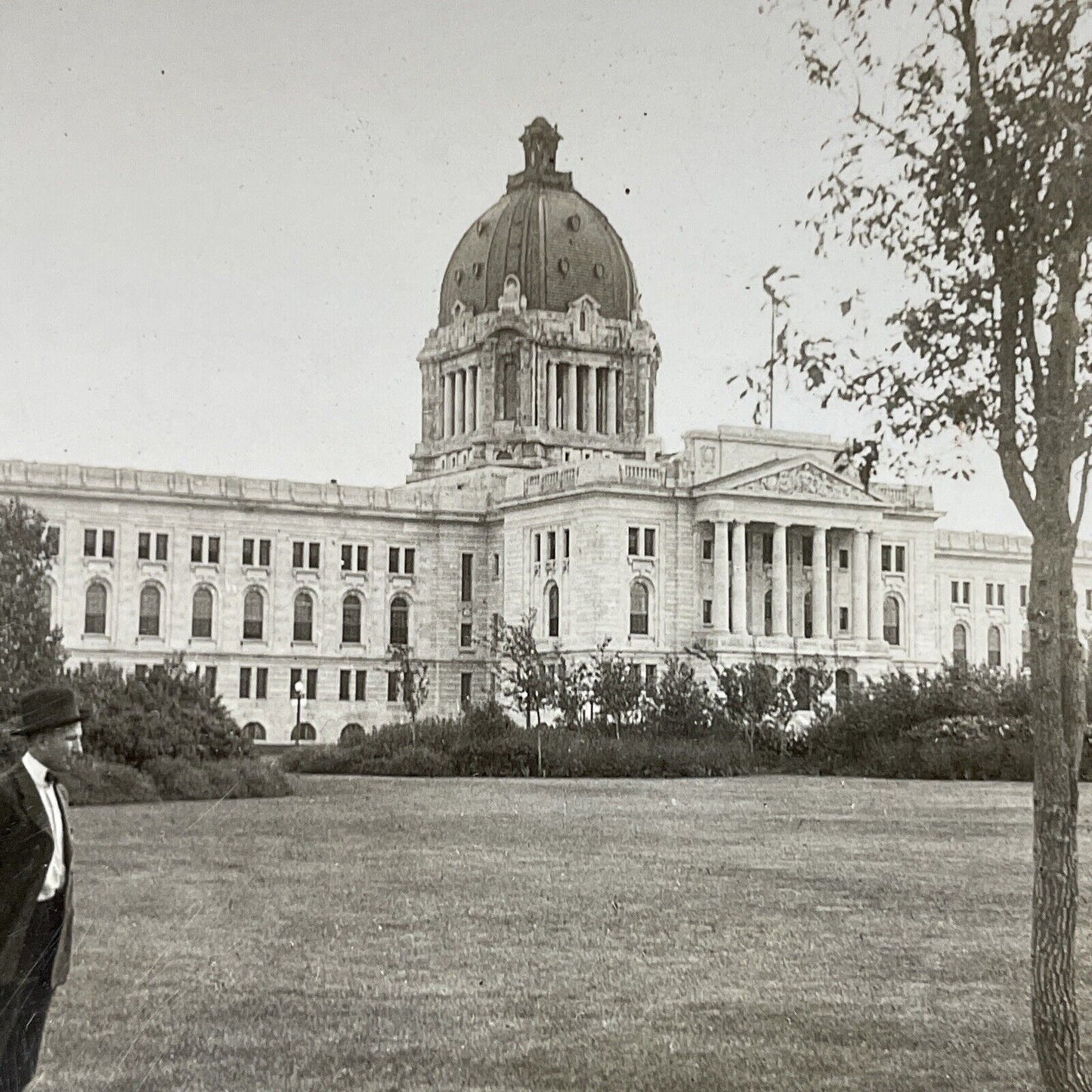 Antique 1910s Parliament Building Regina Saskatchewan Stereoview Photo Card 2649