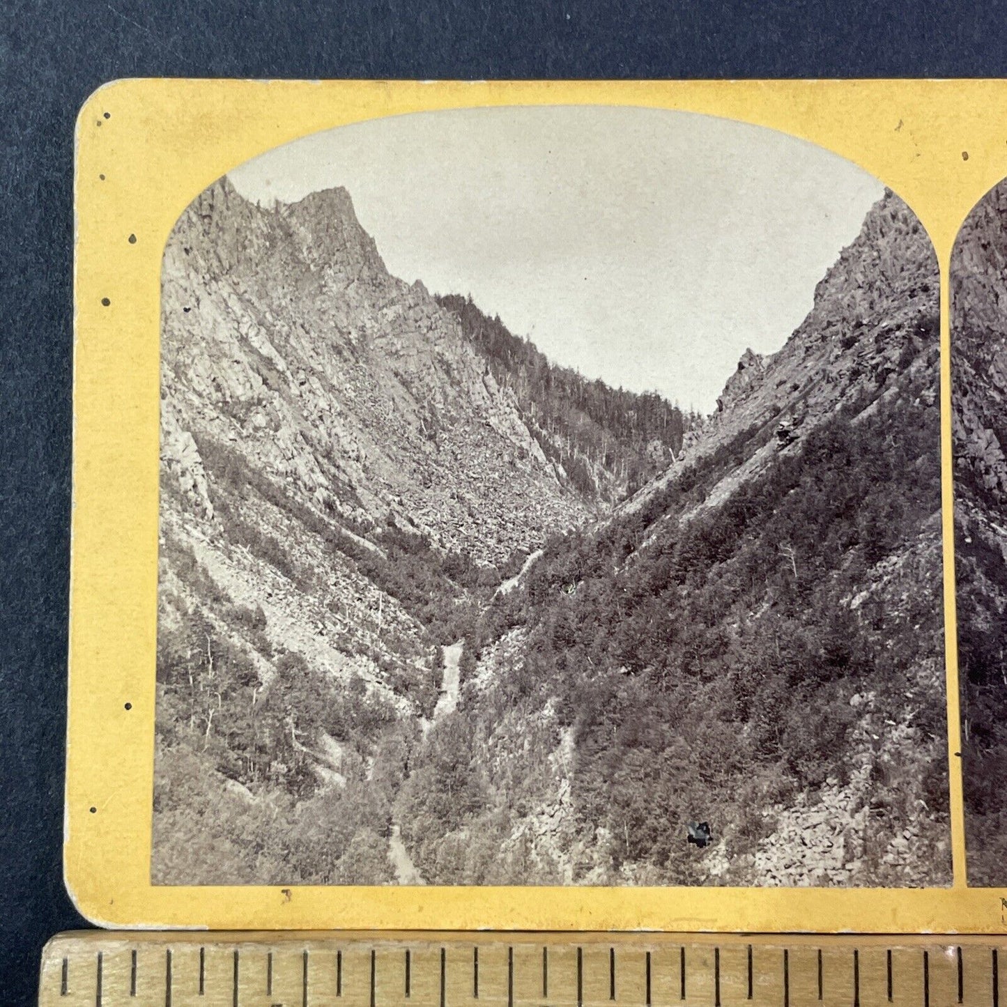 Dixville Notch Pass New Hampshire Stereoview Photo Card Antique c1867 X920