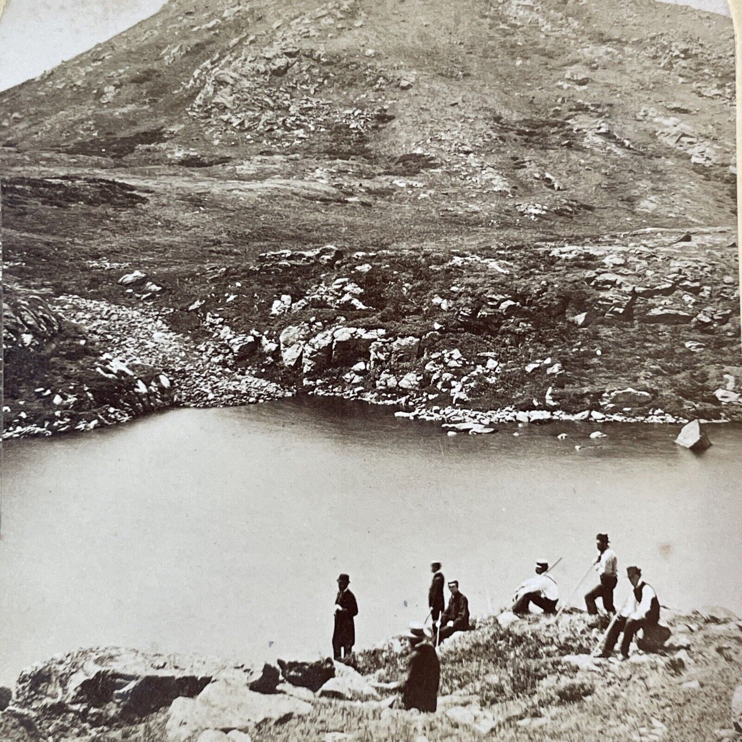 Lake of the Clouds Mt Washington Stereoview New Hampshire c1870s Y1854