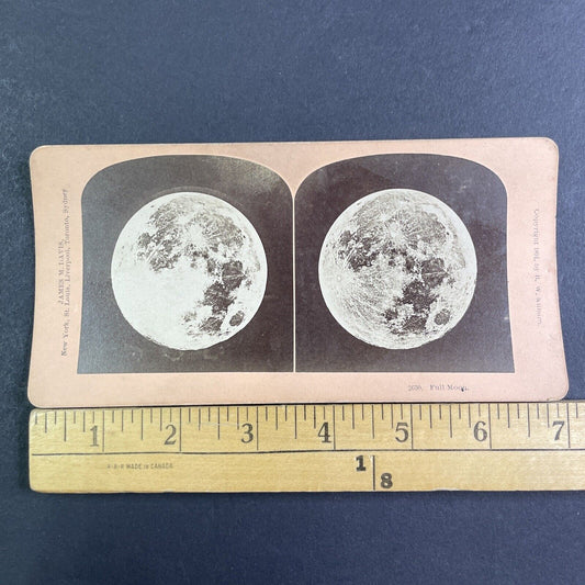 Photo of a Full Moon Stereoview B.W. Kilburn Antique c1891 X3868