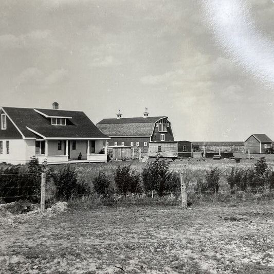 Antique 1905 Typical Alberta Prairie Home Stereoview Photo Card PC858