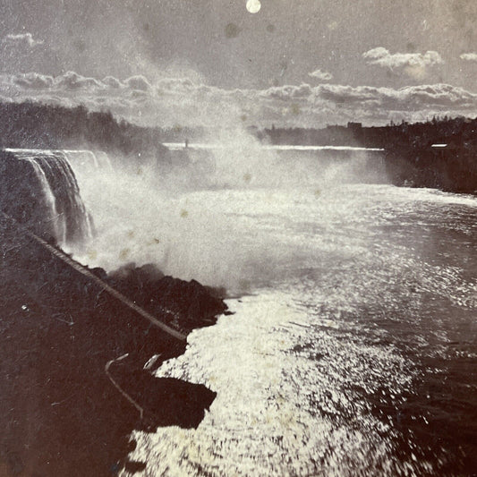 Antique 1880s Niagara Falls Waterfall Vista Stereoview Photo Card P2460-19