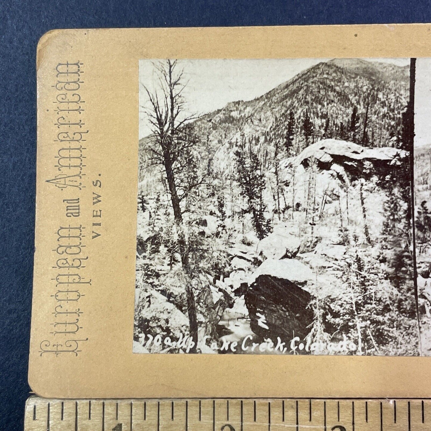 Lake Creek Edwards Colorado Stereoview Photo Card Antique c1880 X1286