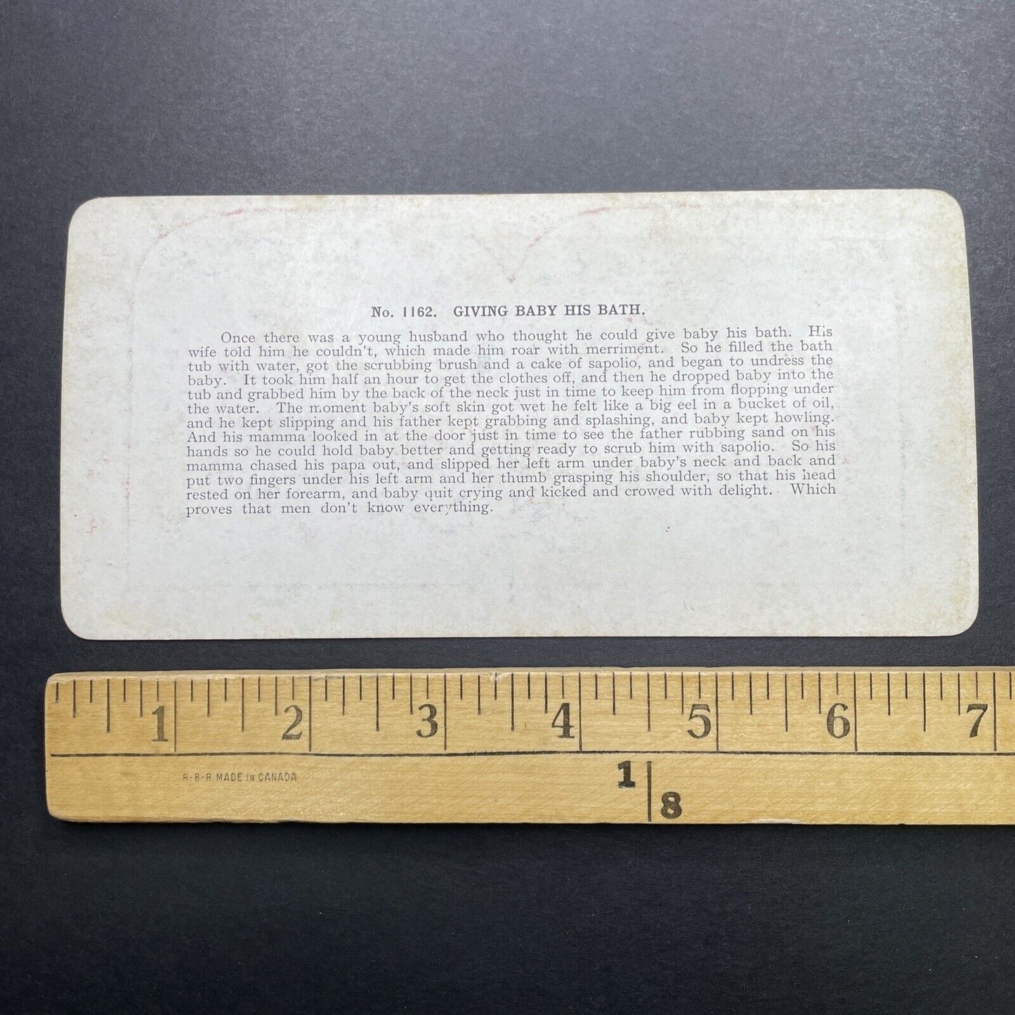 Antique 1898 A Young Mother Doing The Washing Stereoview Photo Card P580-009