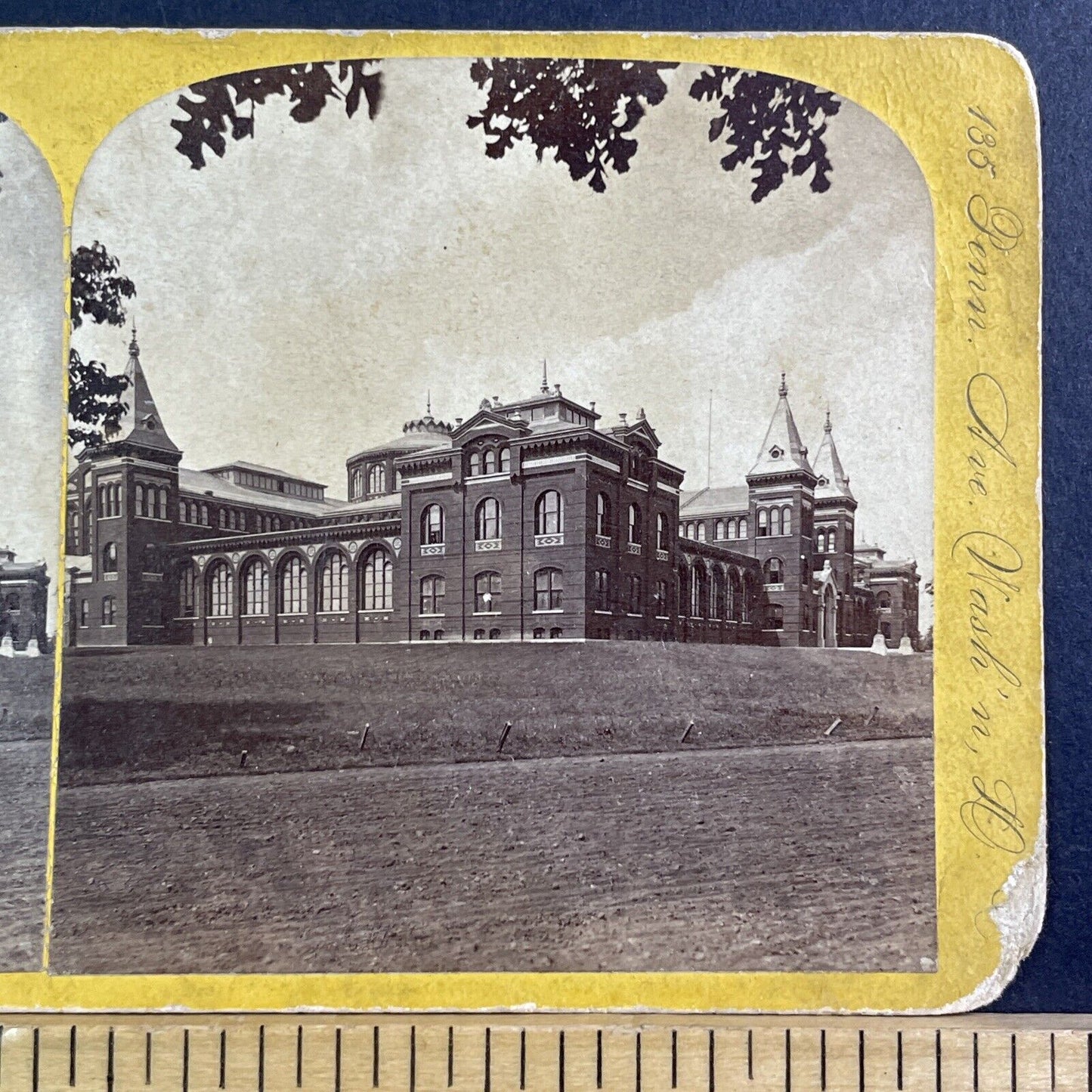 Smithsonian Instituion Nationl Museum Stereoview Washington Antique c1875 X1652