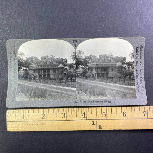 San Francisco Plantation House Stereoview Garyville Louisiana Antique c1920 Y514