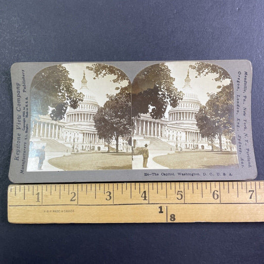 The Capitol Building Washington D.C. Stereoview Keystone Antique c1900 X4140