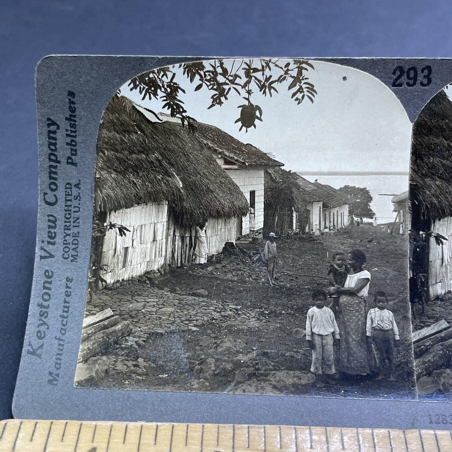 Antique 1919 City Of San Carlos Nicaragua Stereoview Photo Card P1939