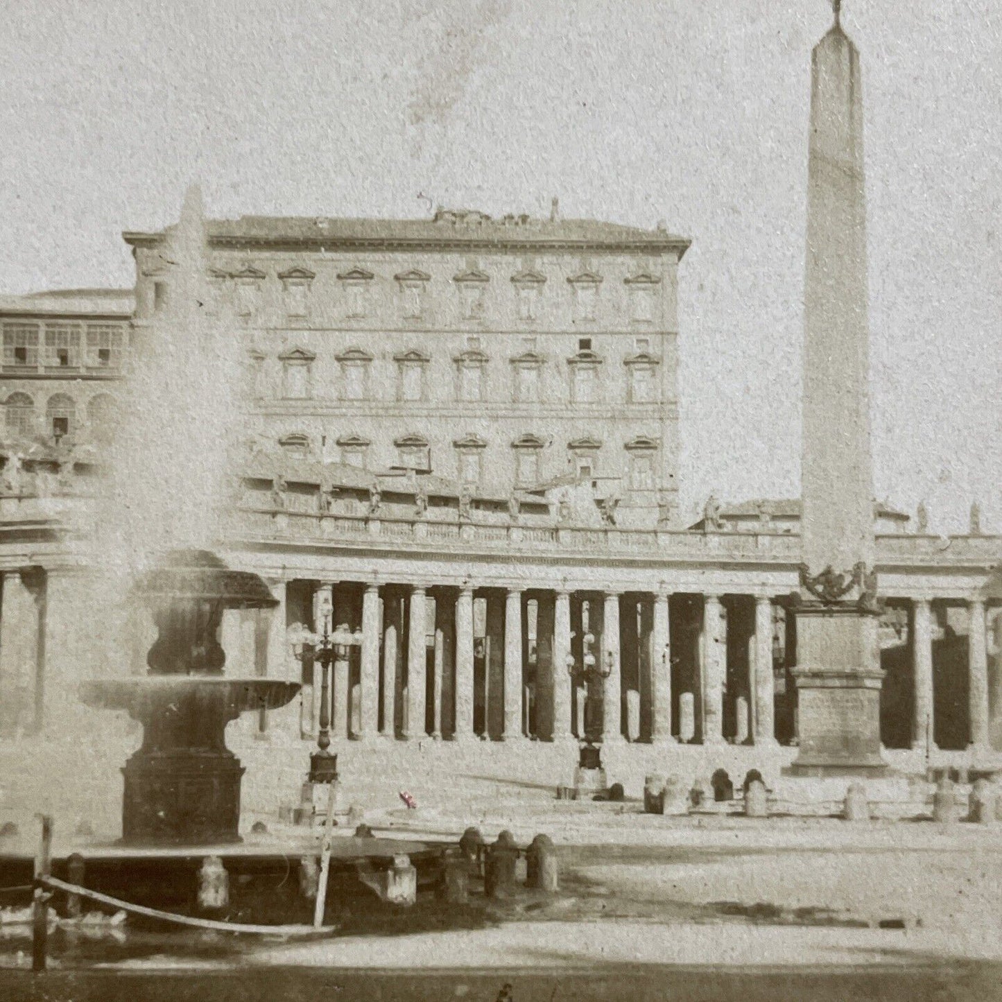 Antique 1870s The Vatican In Rome Italy Stereoview Photo Card P5121