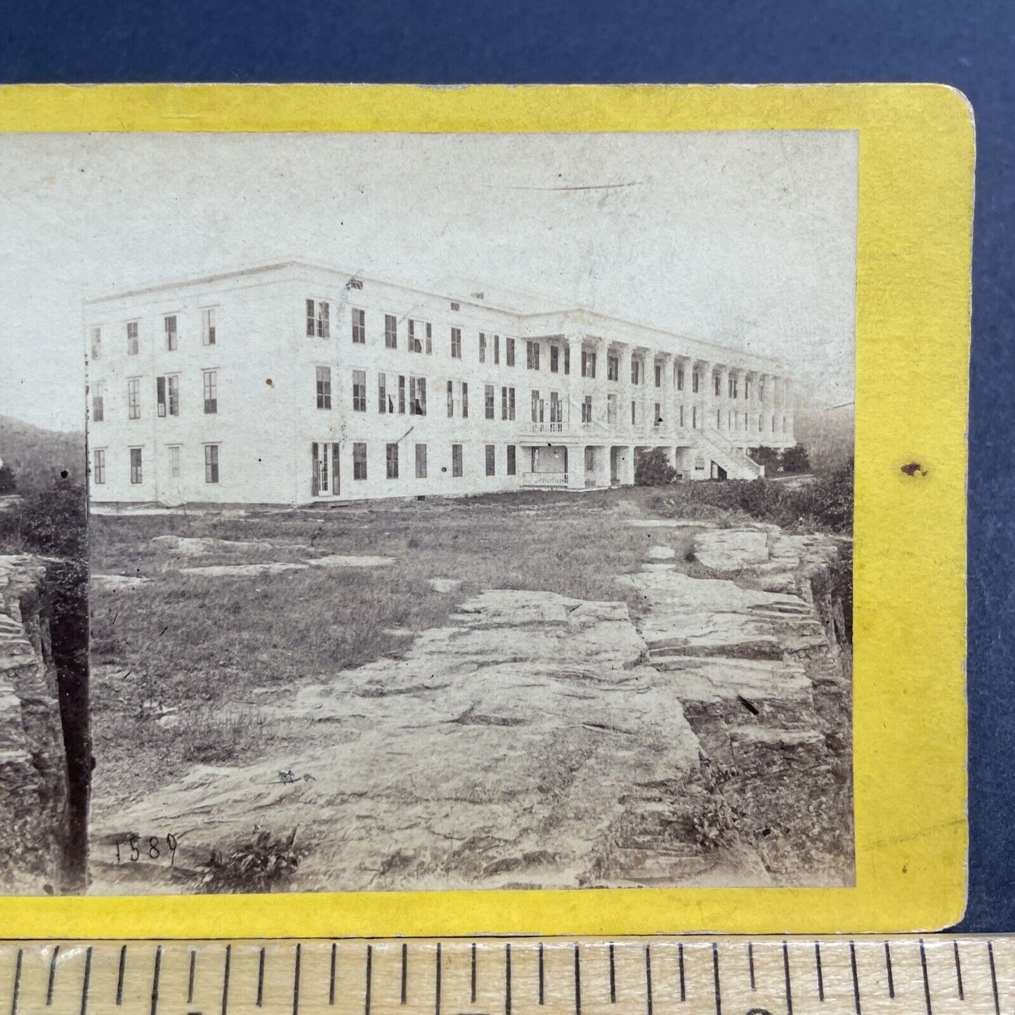 Antique 1870s Catskill Mountain House Palenville NY Stereoview Photo Card V510