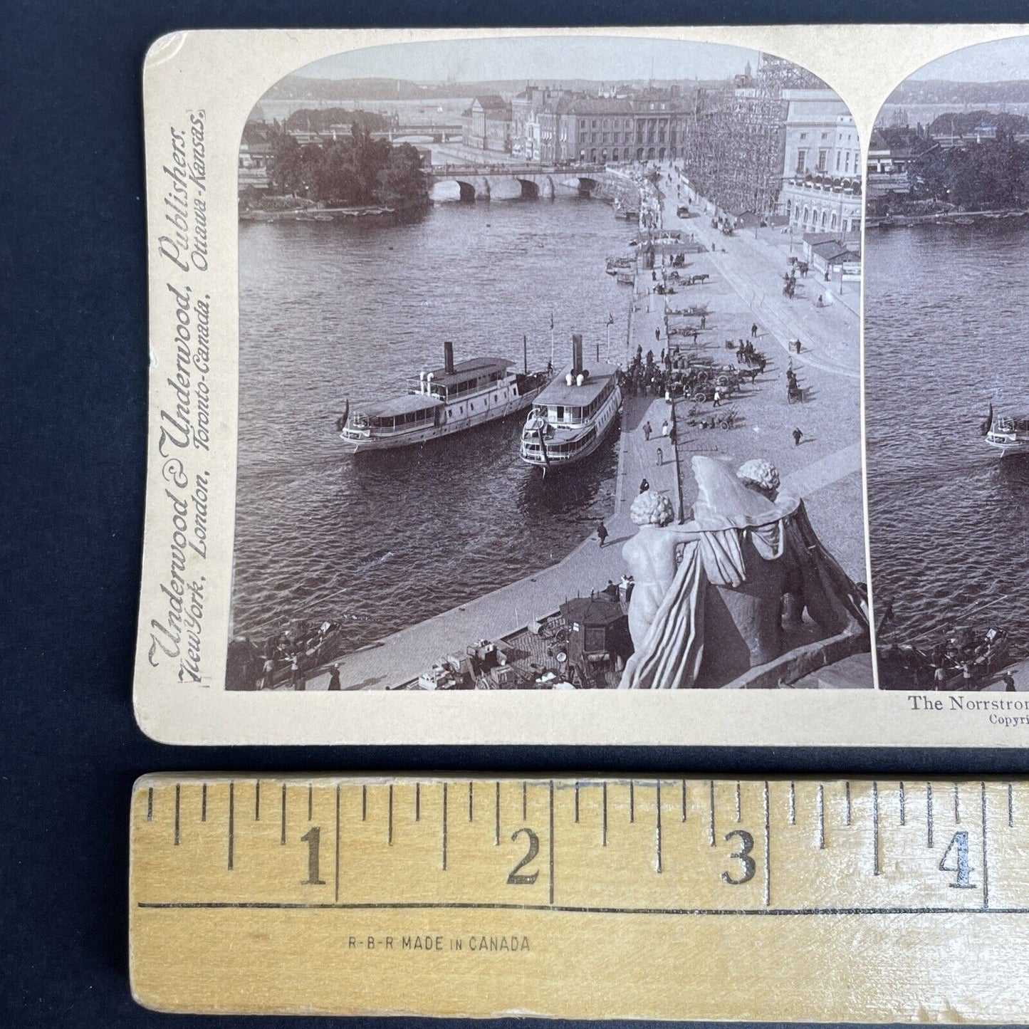 Antique 1900 Norrstrom & Norrbro Stockholm Sweden Stereoview Photo Card P899