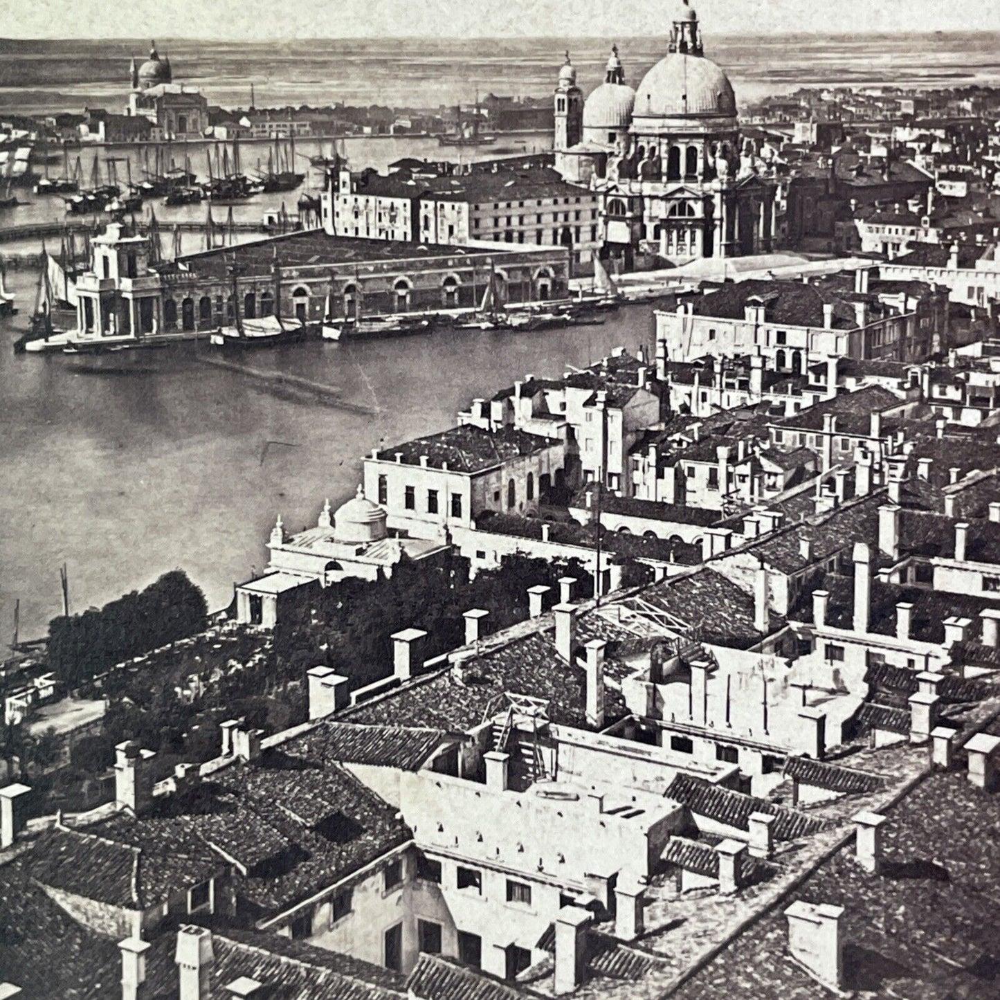 Panorama View Of Venice Italy Stereoview Carlo Ponti Antique c1855 X3296