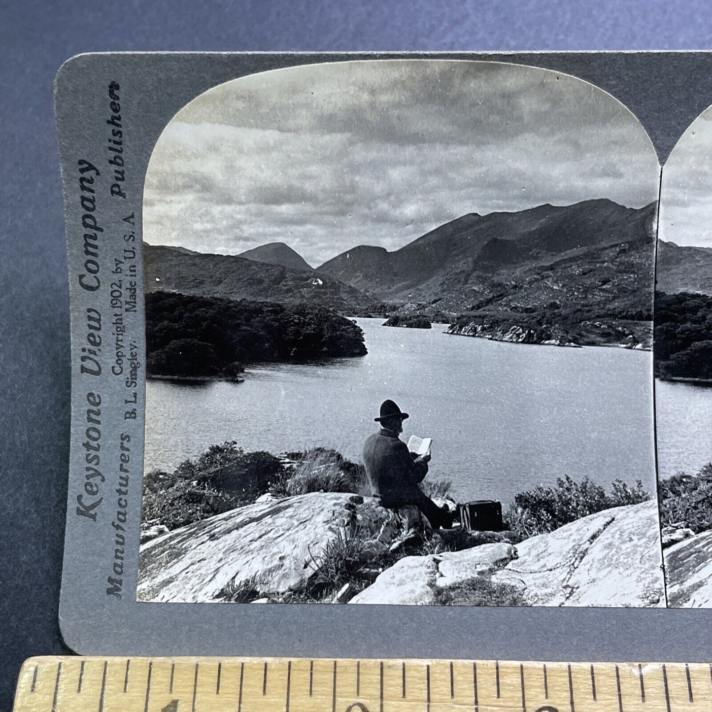 Antique 1902 Lakes Of Killarney Ireland Stereoview Photo Card V2853