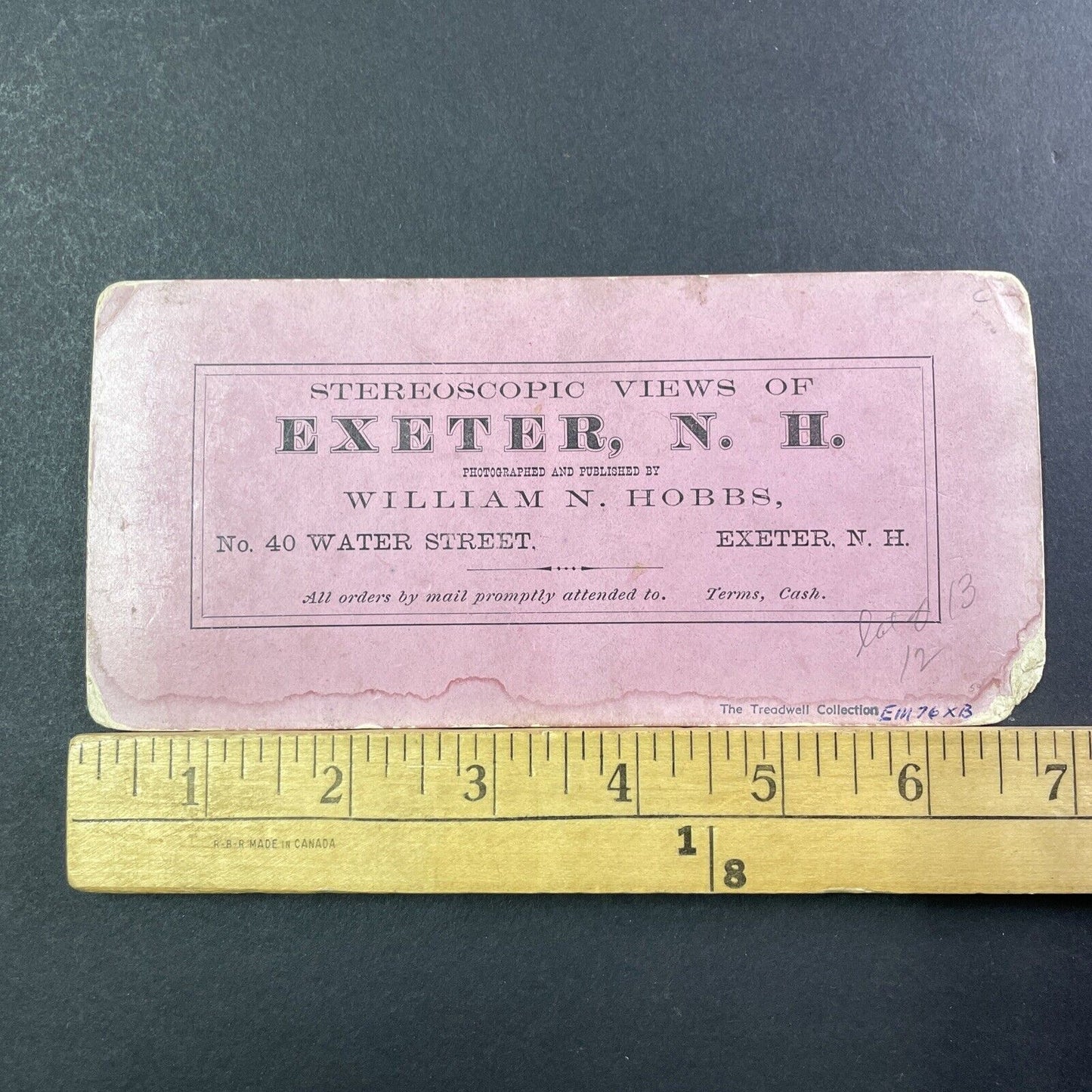 Gilman Garrison House Exeter NH Stereoview CW Darling Photo Antique c1868 X845