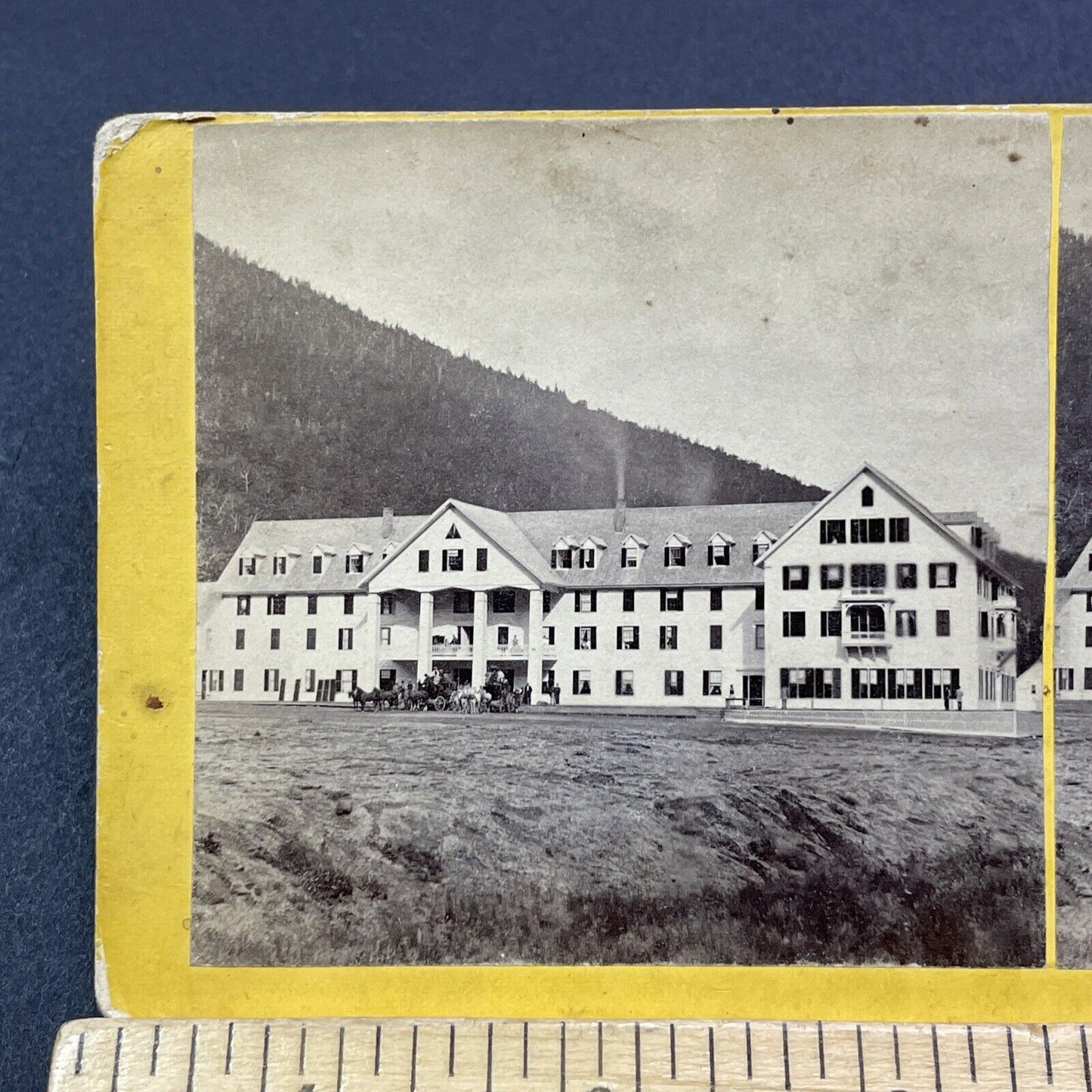 Antique 1869 Profile House Hotel Franconia Notch NH Stereoview Photo Card V2051