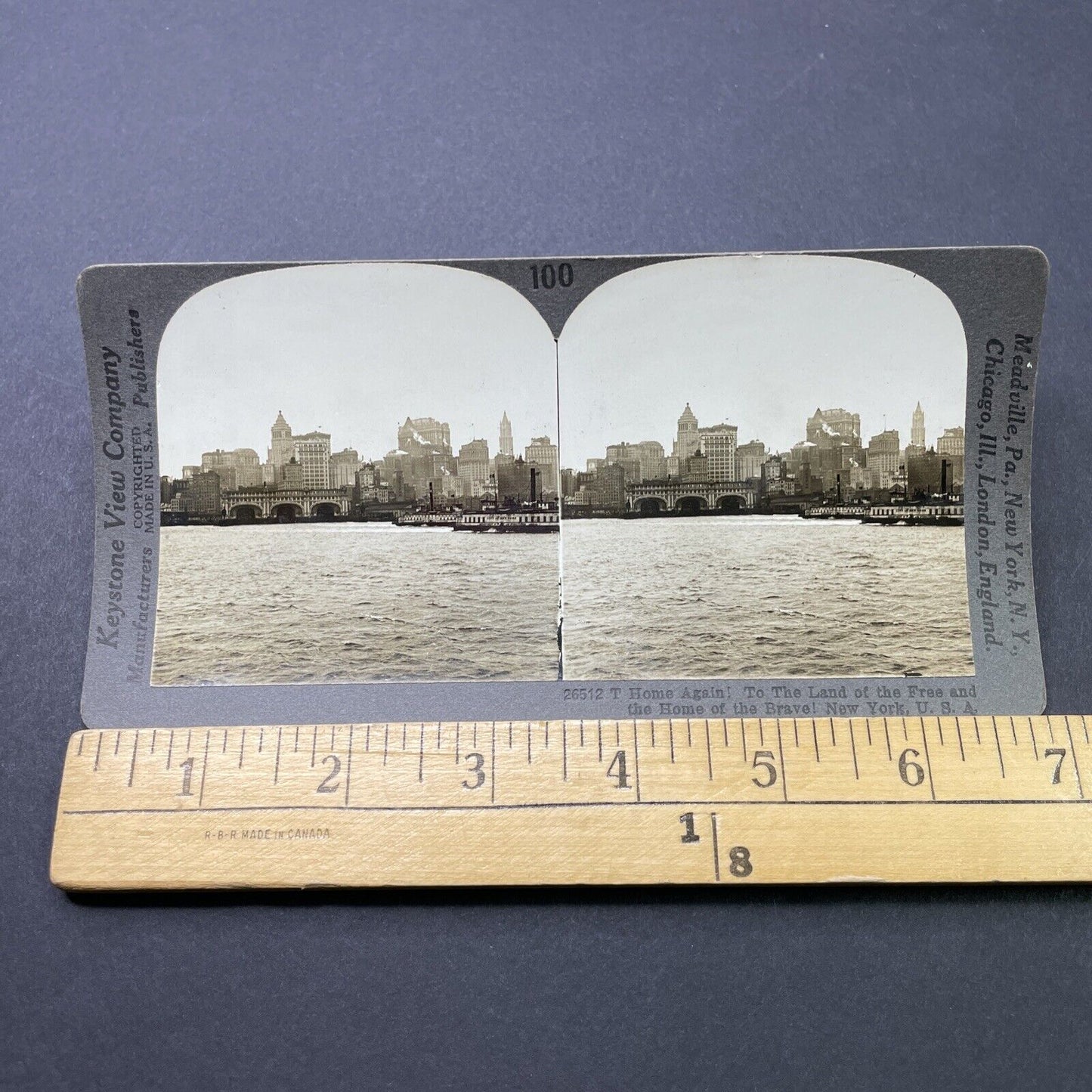 Antique 1910s Manhattan New York City NY Stereoview Photo Card P2802