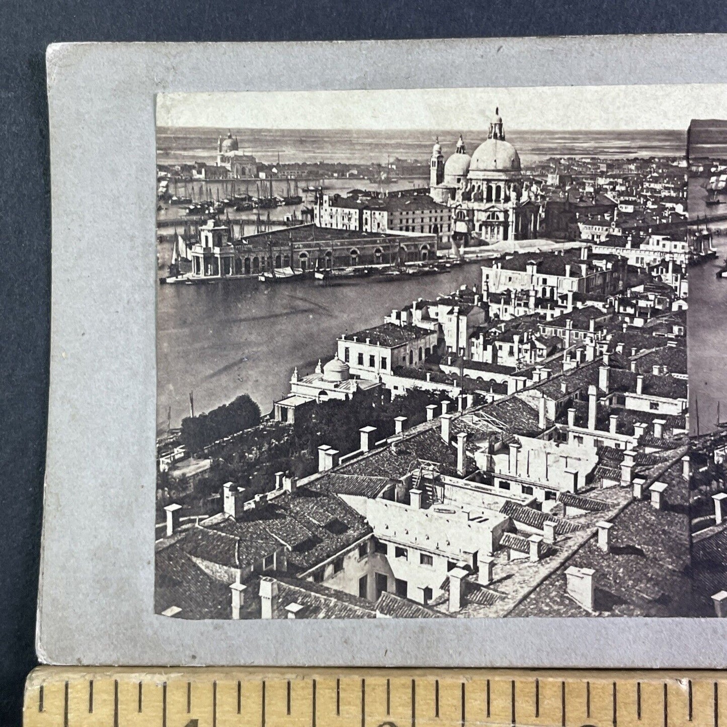 Panorama View Of Venice Italy Stereoview Carlo Ponti Antique c1855 X3296