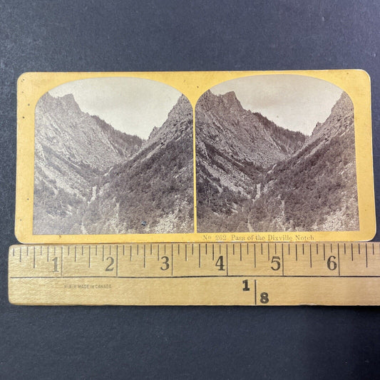 Dixville Notch Pass New Hampshire Stereoview Photo Card Antique c1867 X920