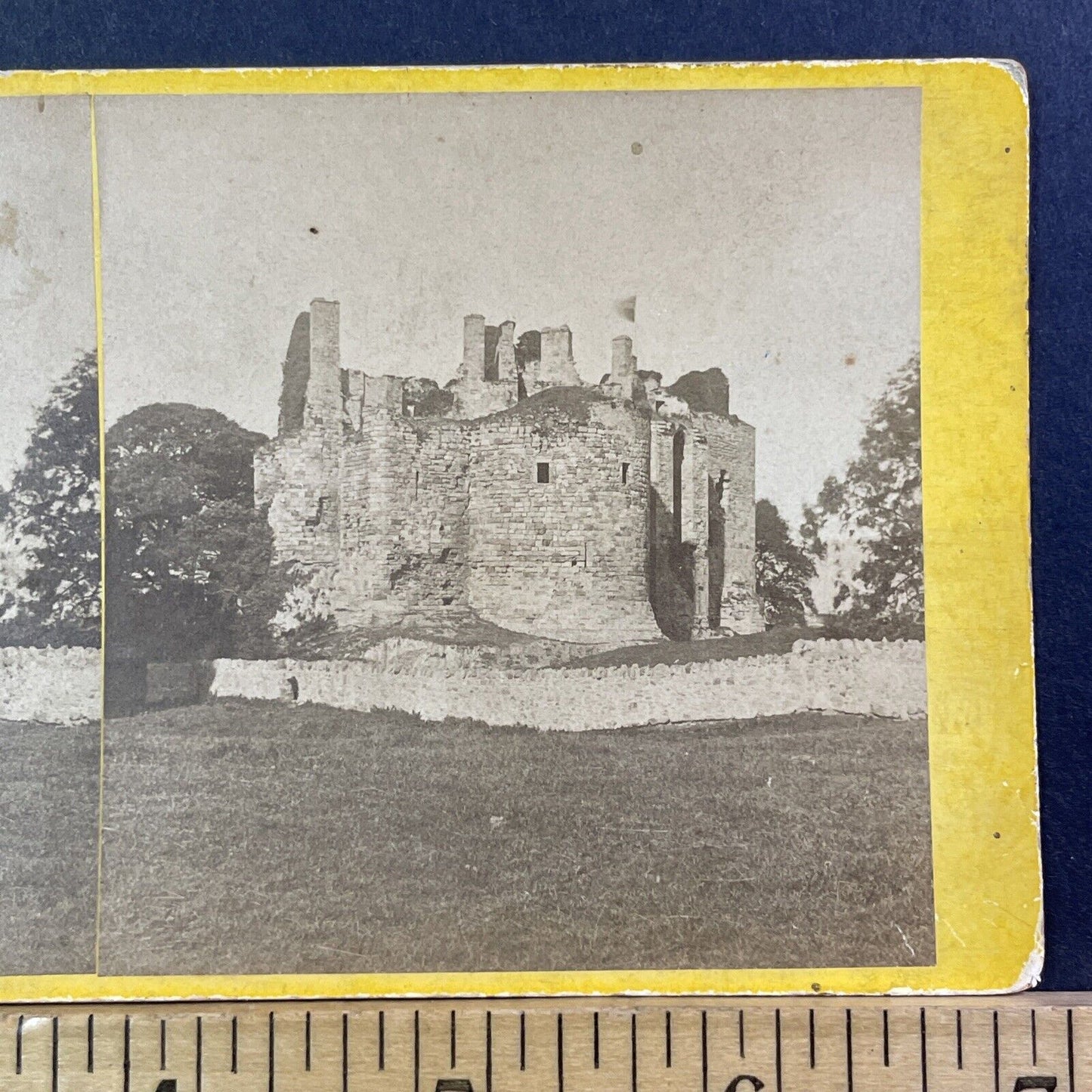 Mary Queen Of Scots Prison Stereoview Lochleven Jail Antique c1872 X1351