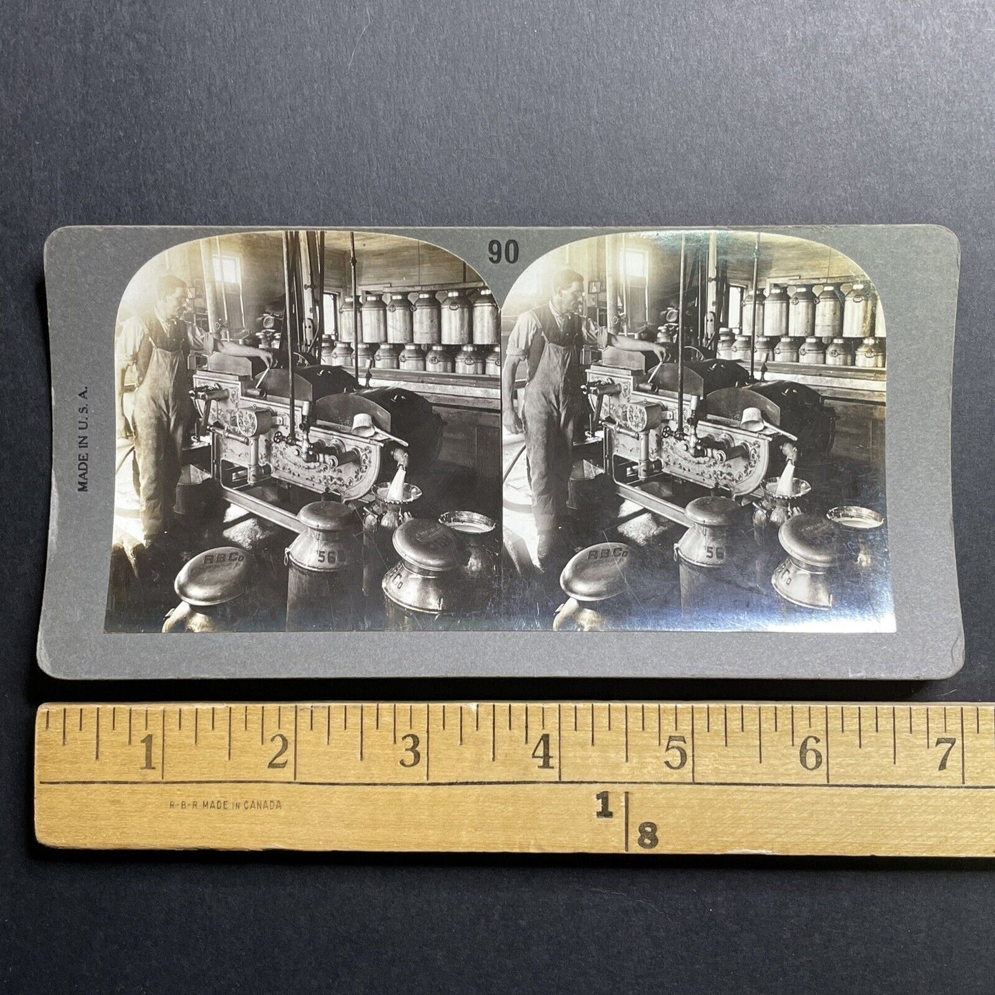 Antique 1908 RB Henry Milk Company Valhalla New York Stereoview Photo Card P1680
