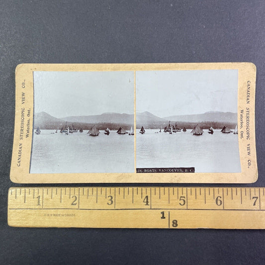 Vancouver British Columbia Canada Stereoview CPR Rail Views c1899 Y2107