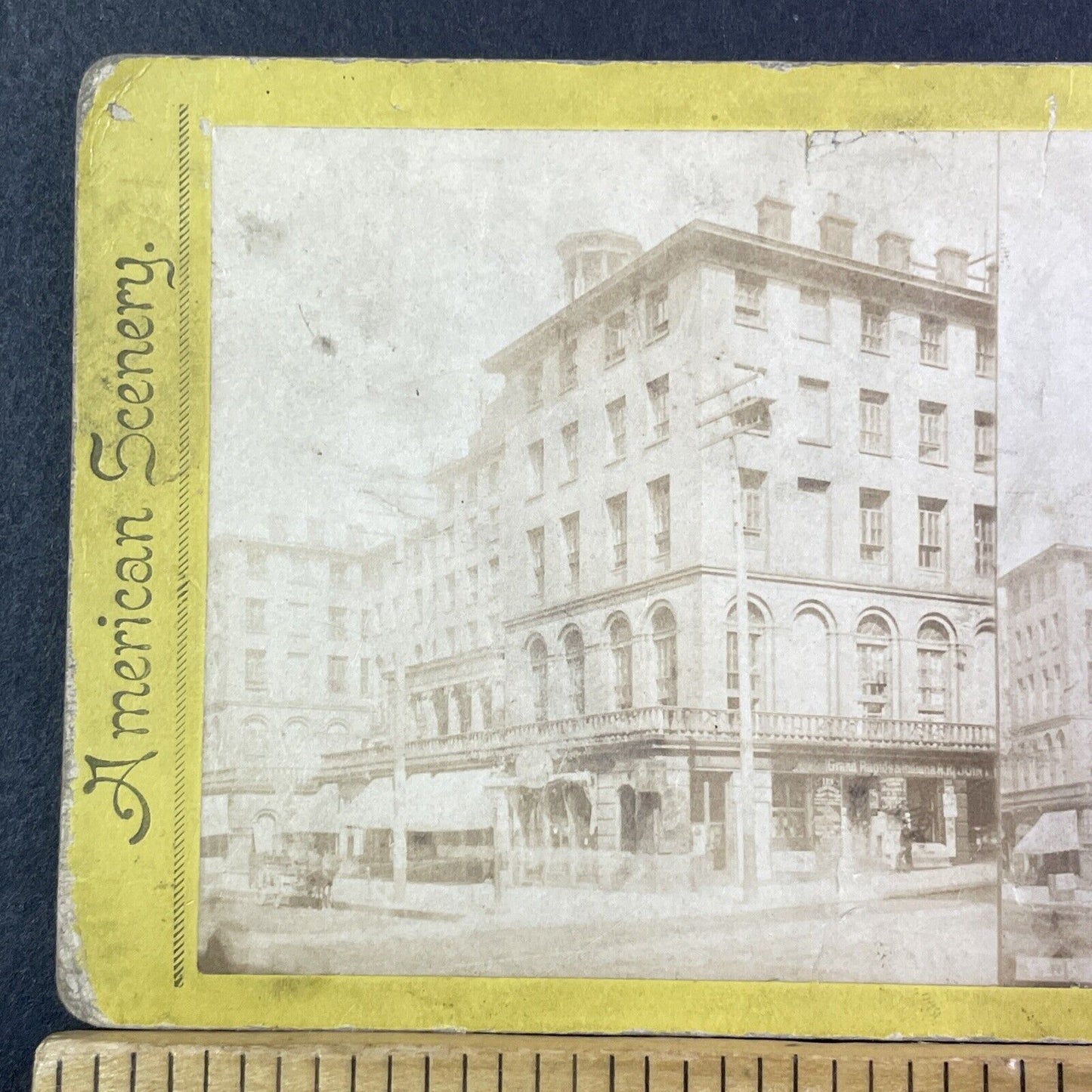 Burnet House Cincinnati Ohio Stereoview Photo Card Antique c1875 X1262