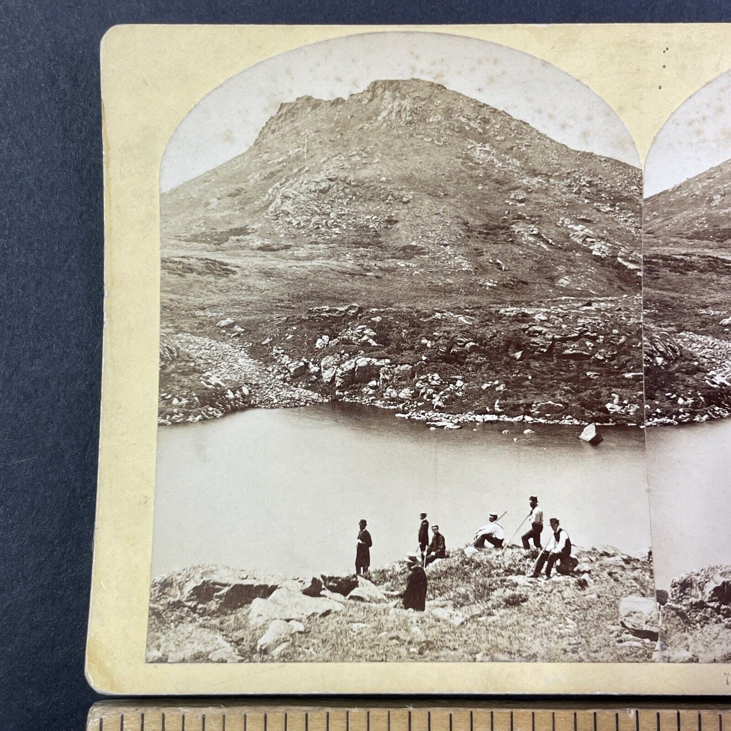 Lake of the Clouds Mt Washington Stereoview New Hampshire c1870s Y1854