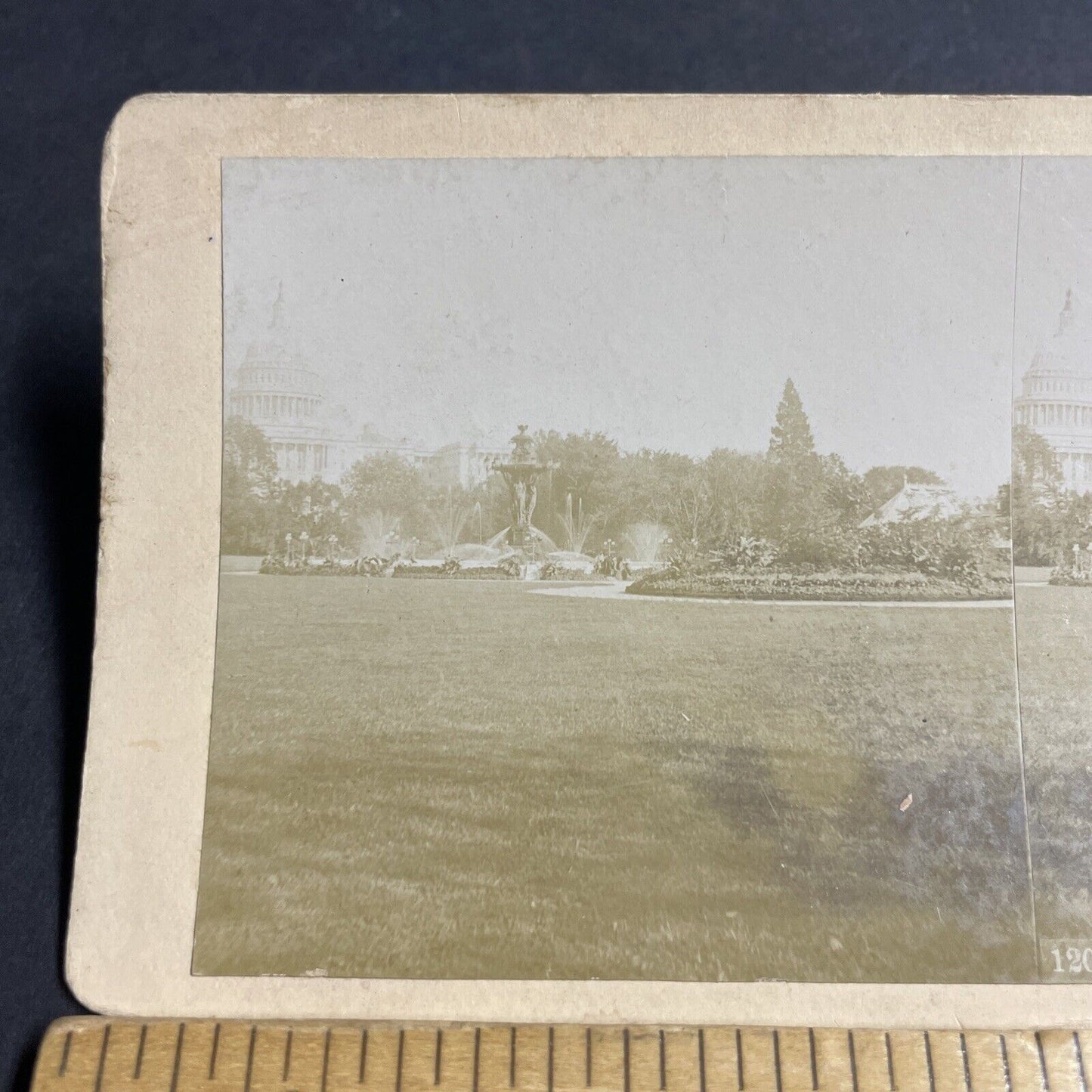 Antique 1880s US Capitol Building Washington DC Stereoview Photo Card P4845