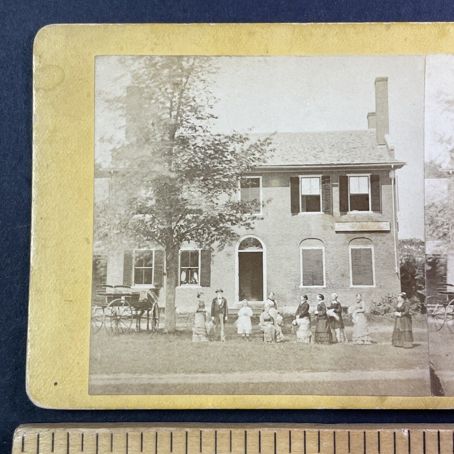 Victorian House Walpole New Hampshire Stereoview W.P. Chapin Antique c1870s Y918