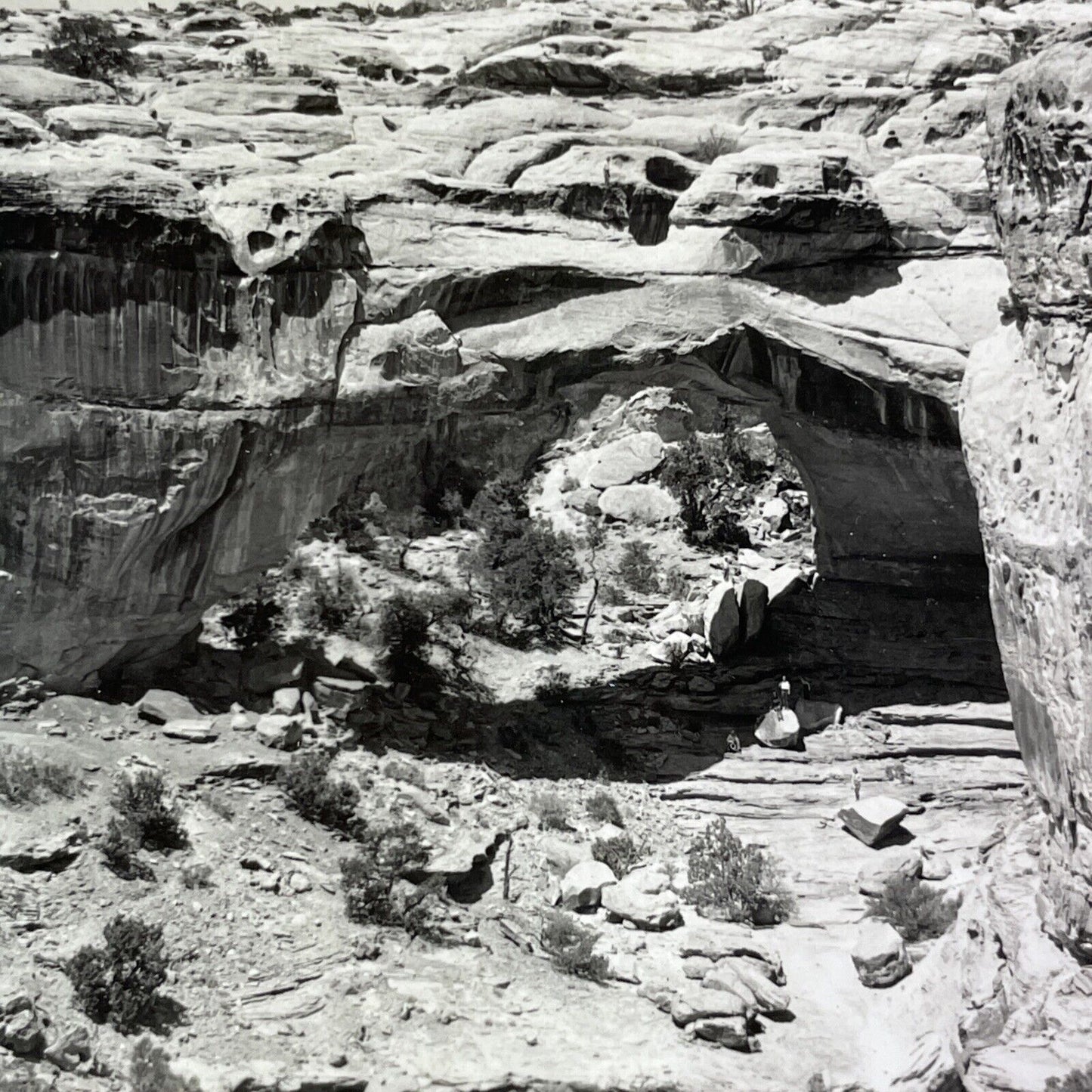 Hickman Natural Bridge Fruita Utah Stereoview Antique c1920 Y1178