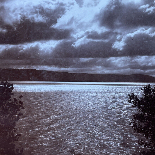 Antique 1880s Lake Pepin Wisconsin Upper River Stereoview Photo Card P3029