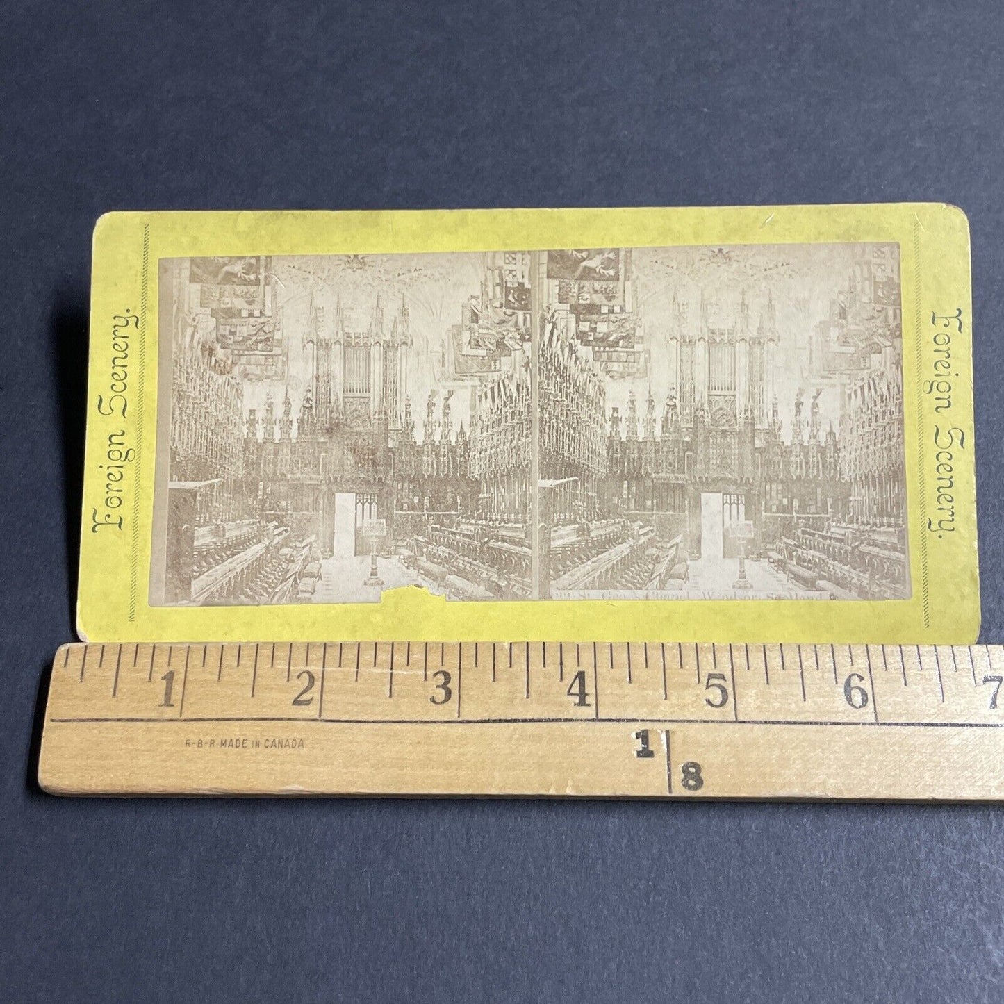 Antique 1870s St. George's Chapel Windsor England Stereoview Photo Card P4143
