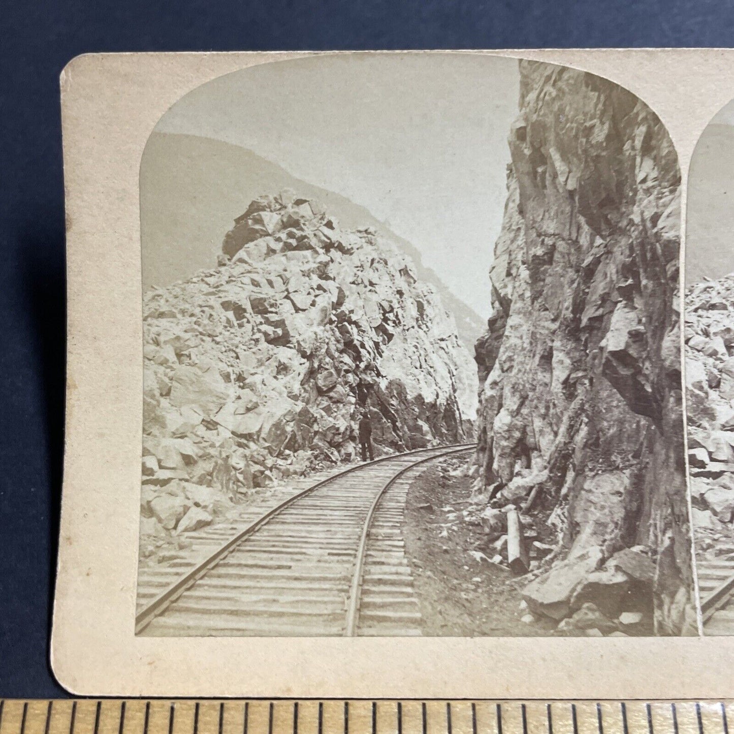 Antique 1880s White Mountain Railroad New Hampshire Stereoview Photo Card P5046