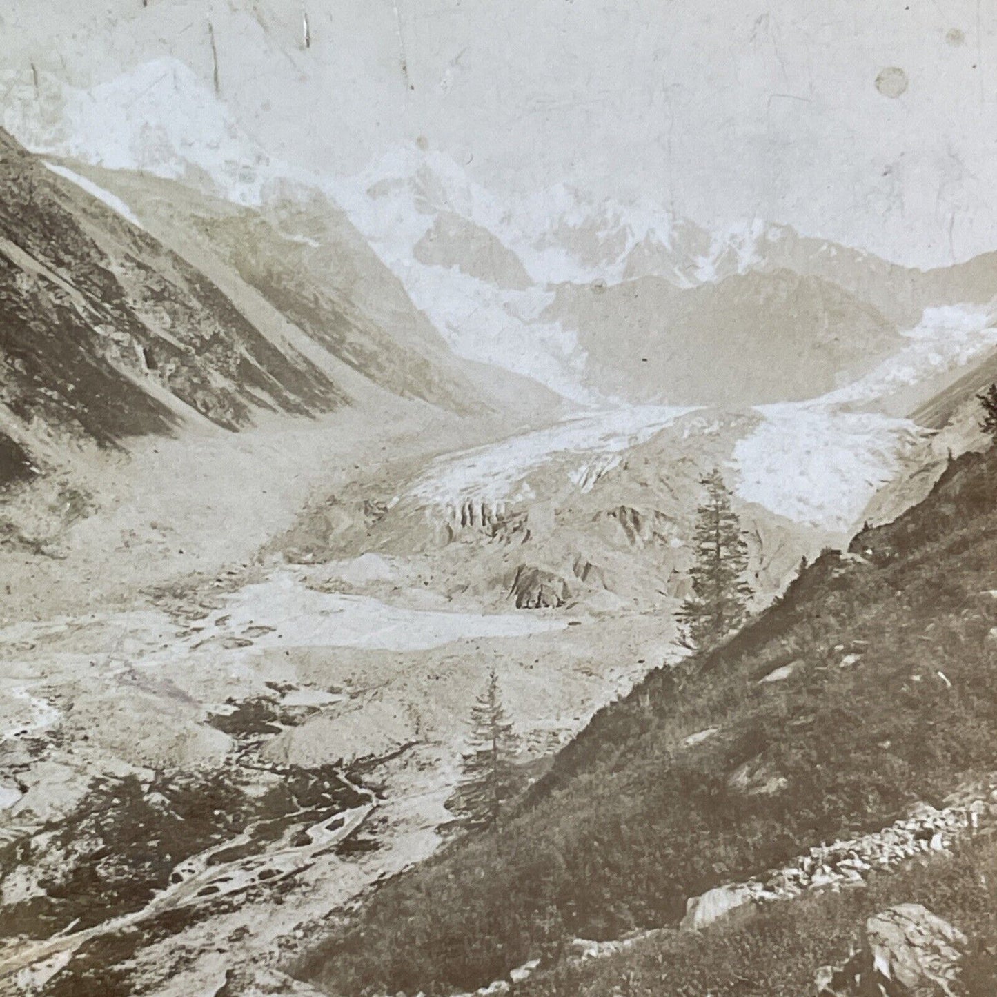 Belukha Mountain Altai Russia Stereoview IR Tomashkevich Antique c1896 X2627