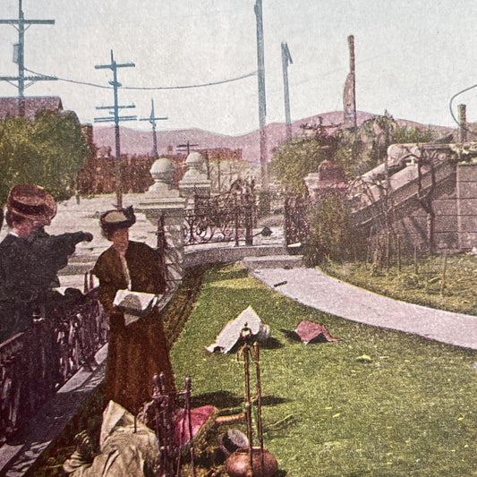 Antique 1910s San Francisco Earthquake Wenban Pl Stereoview Photo Card 2300-29