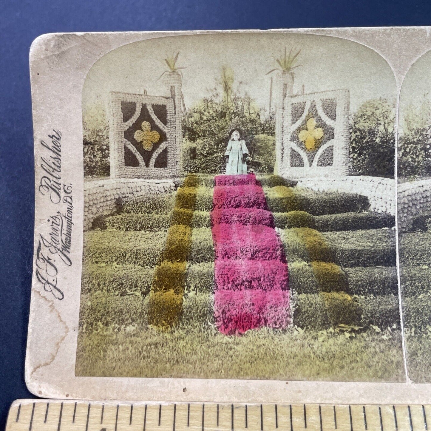 Antique 1893 Washington Park Chicago Illinois Stereoview Photo Card P3871