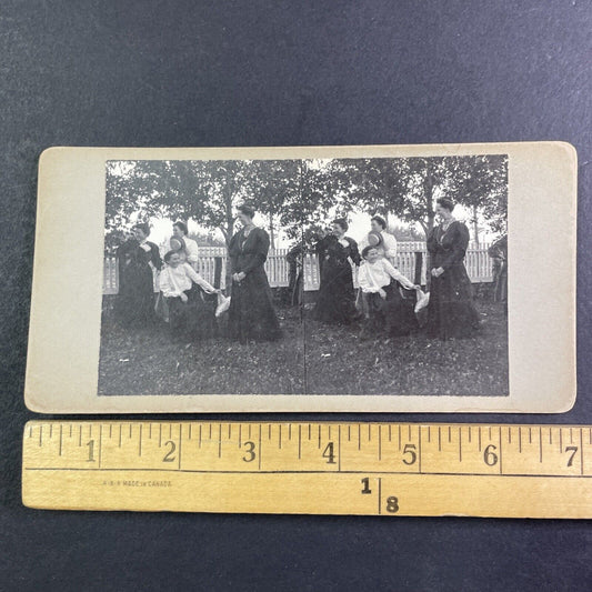 Lady Laura Borden and Lady Helen Taft Stereoview Antique c1908 Y2725