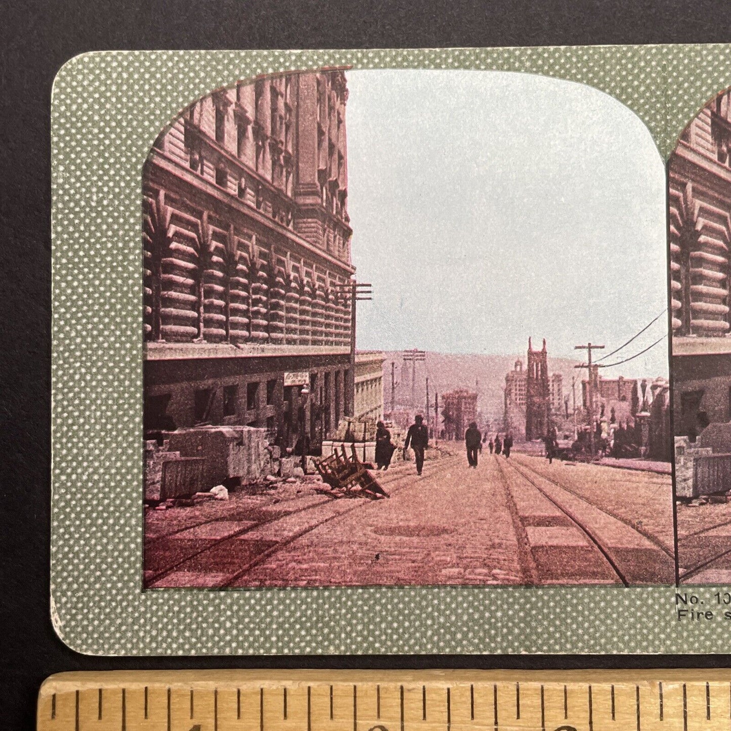 Antique 1910s San Francisco Earthquake California Stereoview Photo Card 2300-07