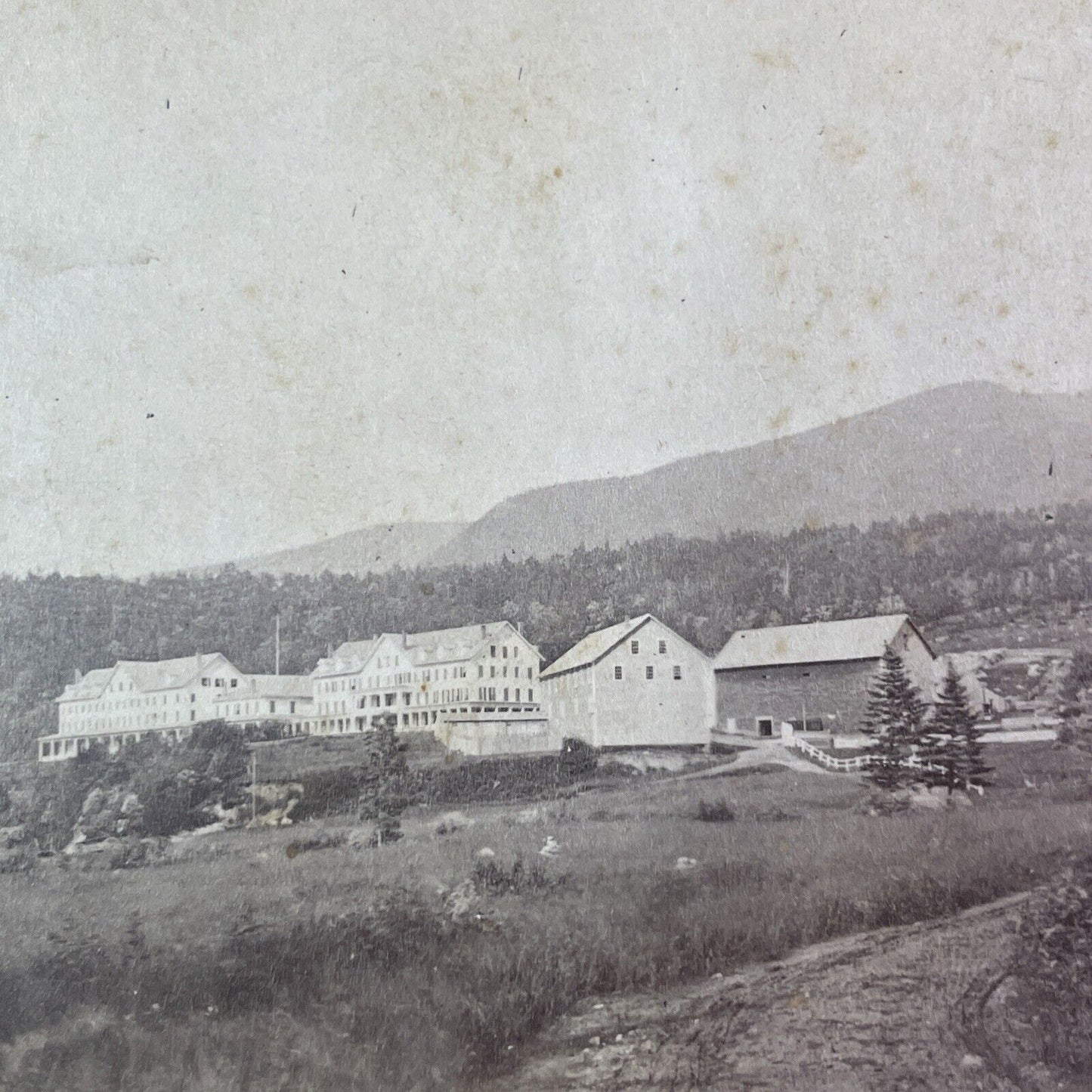 Glen House Gorham New Hampshire Stereoview J.S. Moulton Antique c1870s Y947