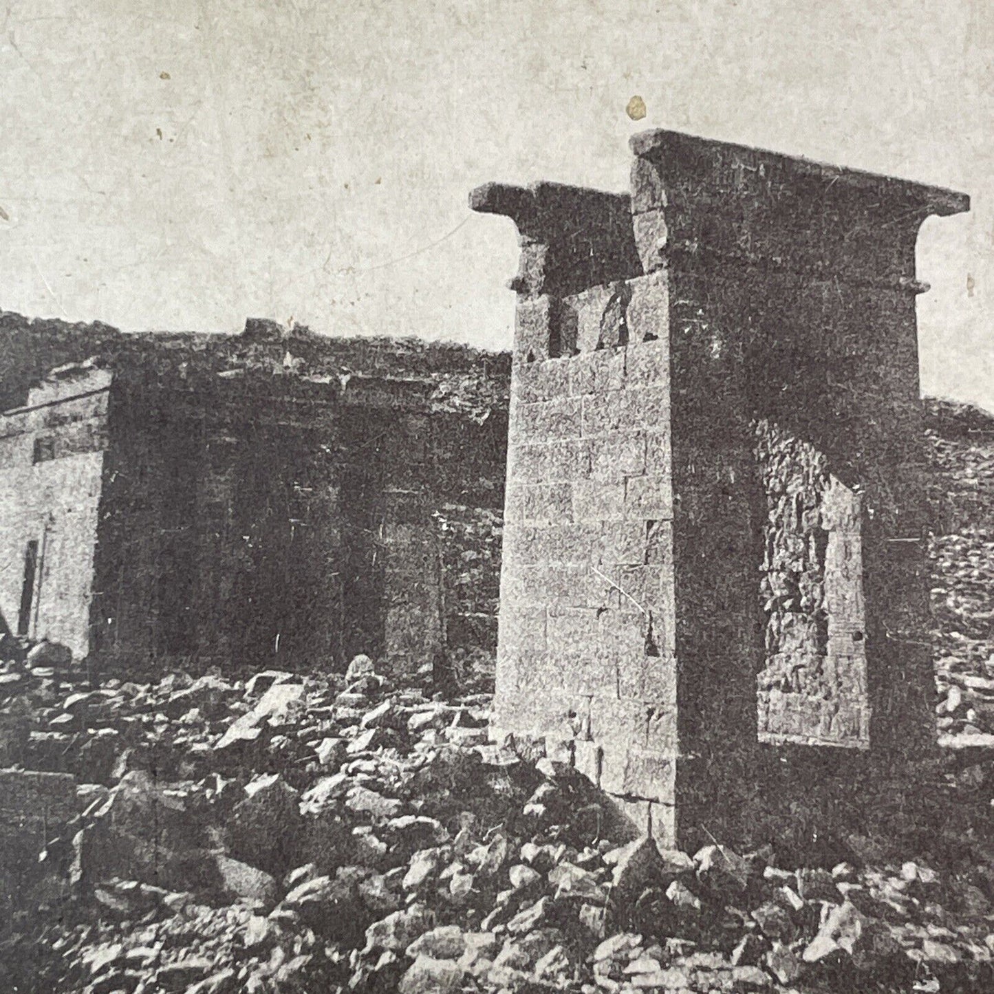 Temple Of Dendur Nubia Egypt Stereoview Francis Frith Antique c1857 X2788