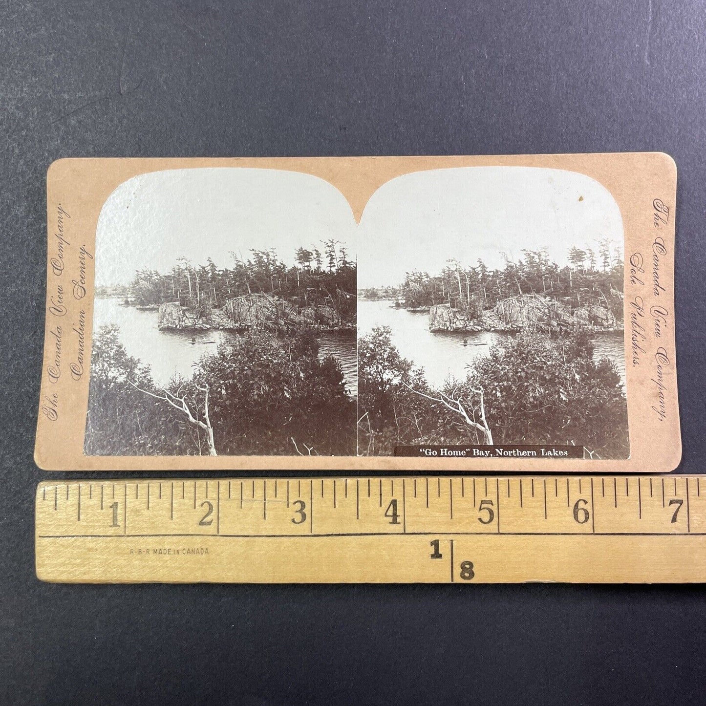 Go Home Bay Ontario Georgian Bay Muskoka Stereoview Antique c1899 Y483