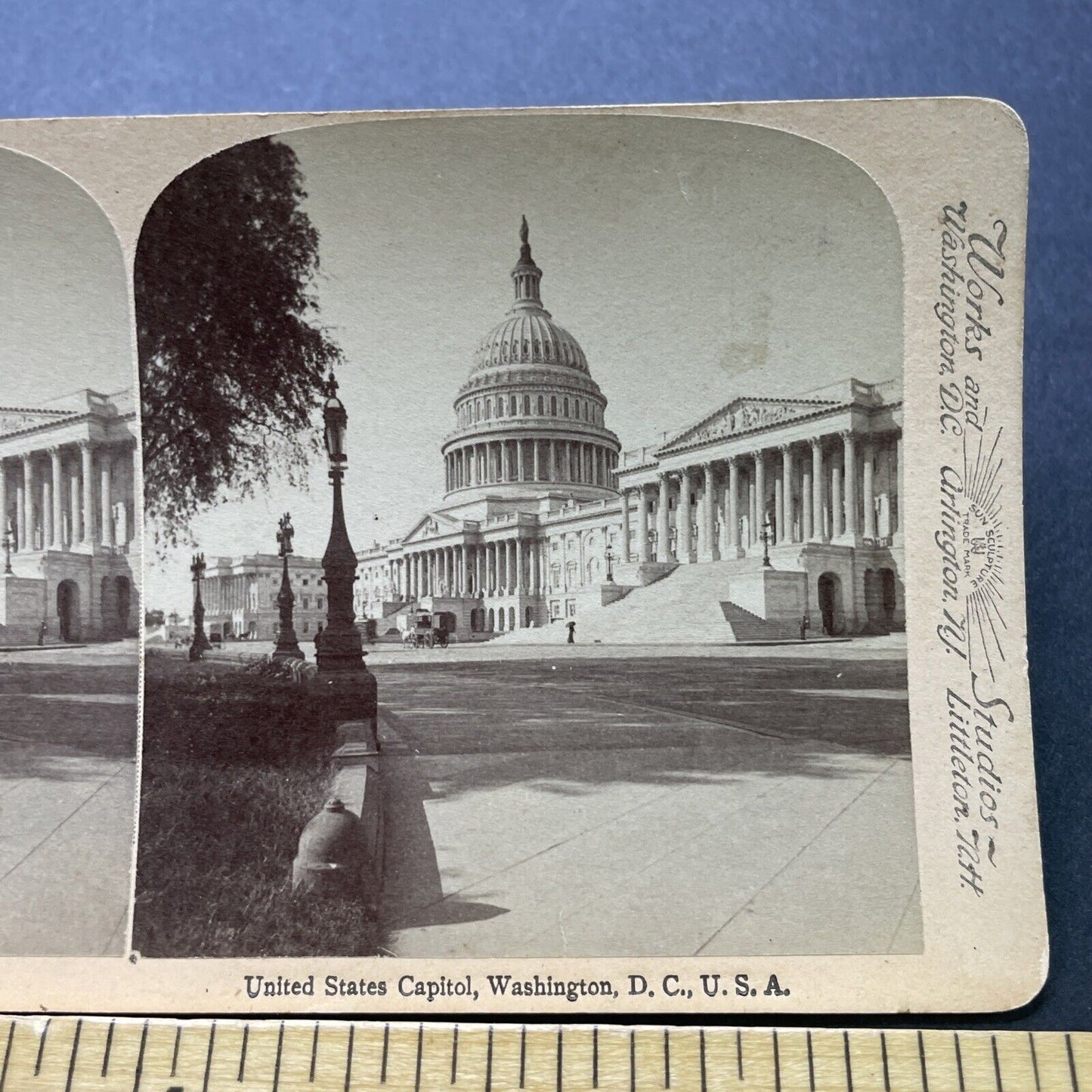 Antique 1889 Capitol Building Washington DC USA Stereoview Photo Card P2402