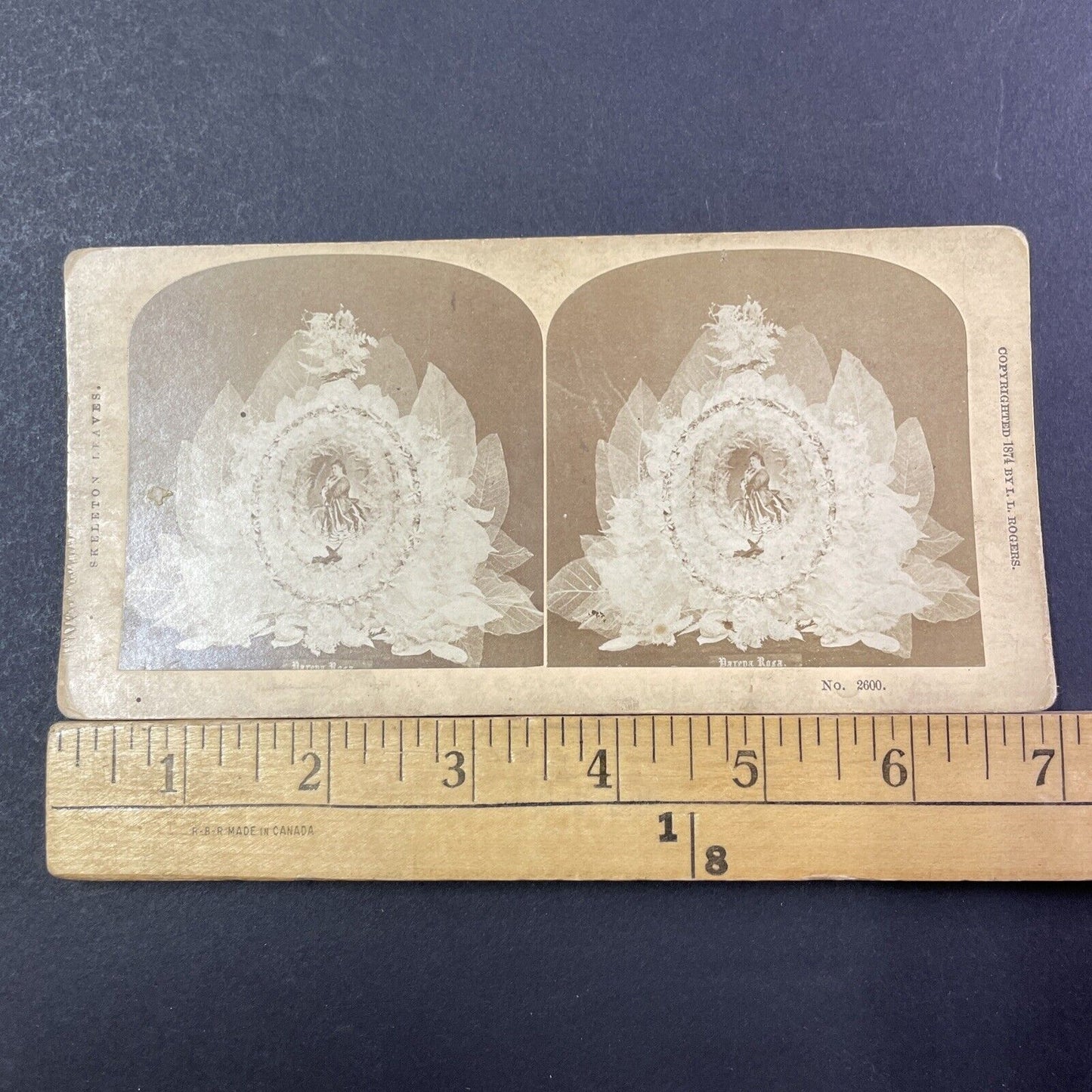 Euphrosyne Parepa-Rosa Funeral Coffin Flowers Stereoview Antique c1874 X2748