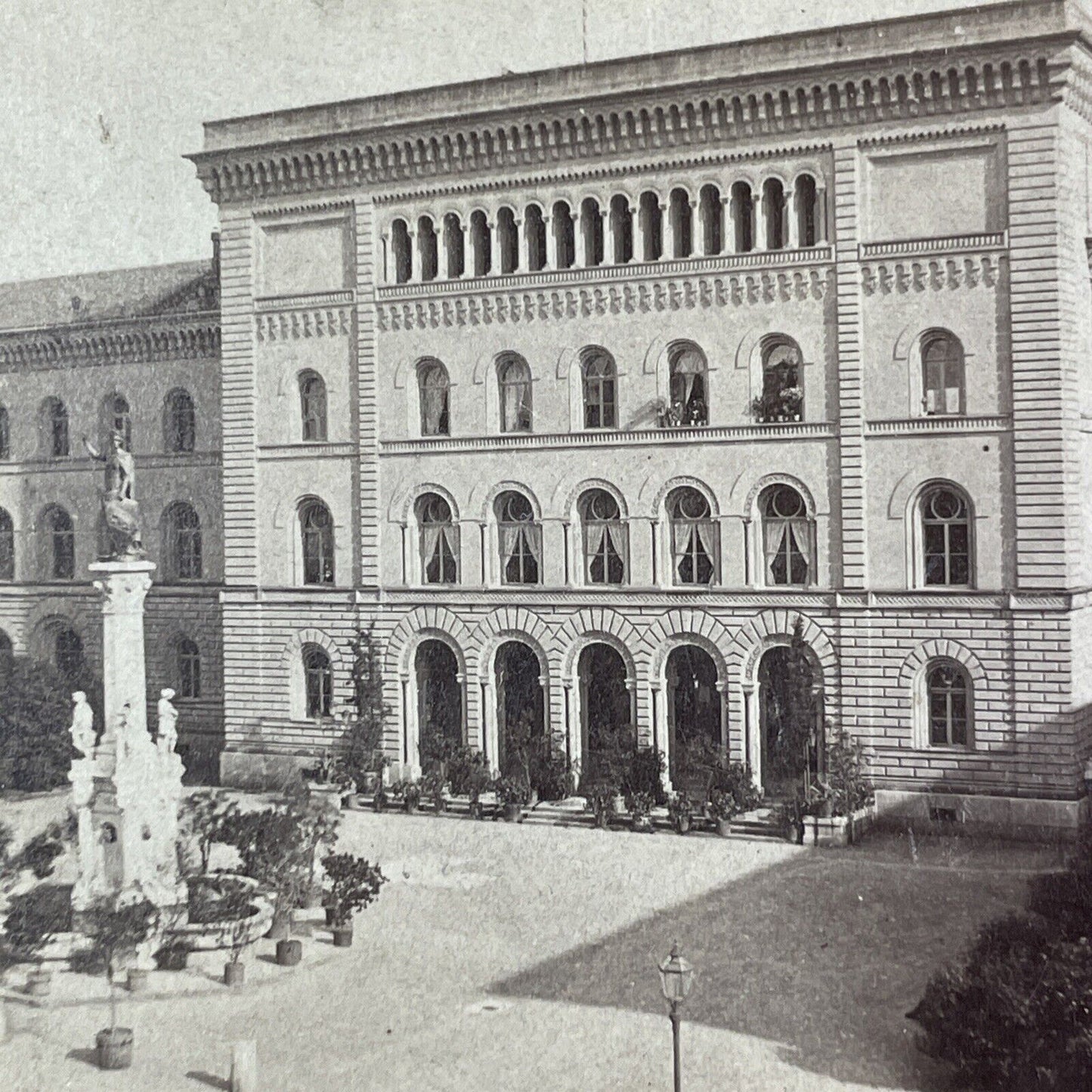 Federal Chancellery of Switzerland Stereoview Jean Andrieu Antique c1870s X3835