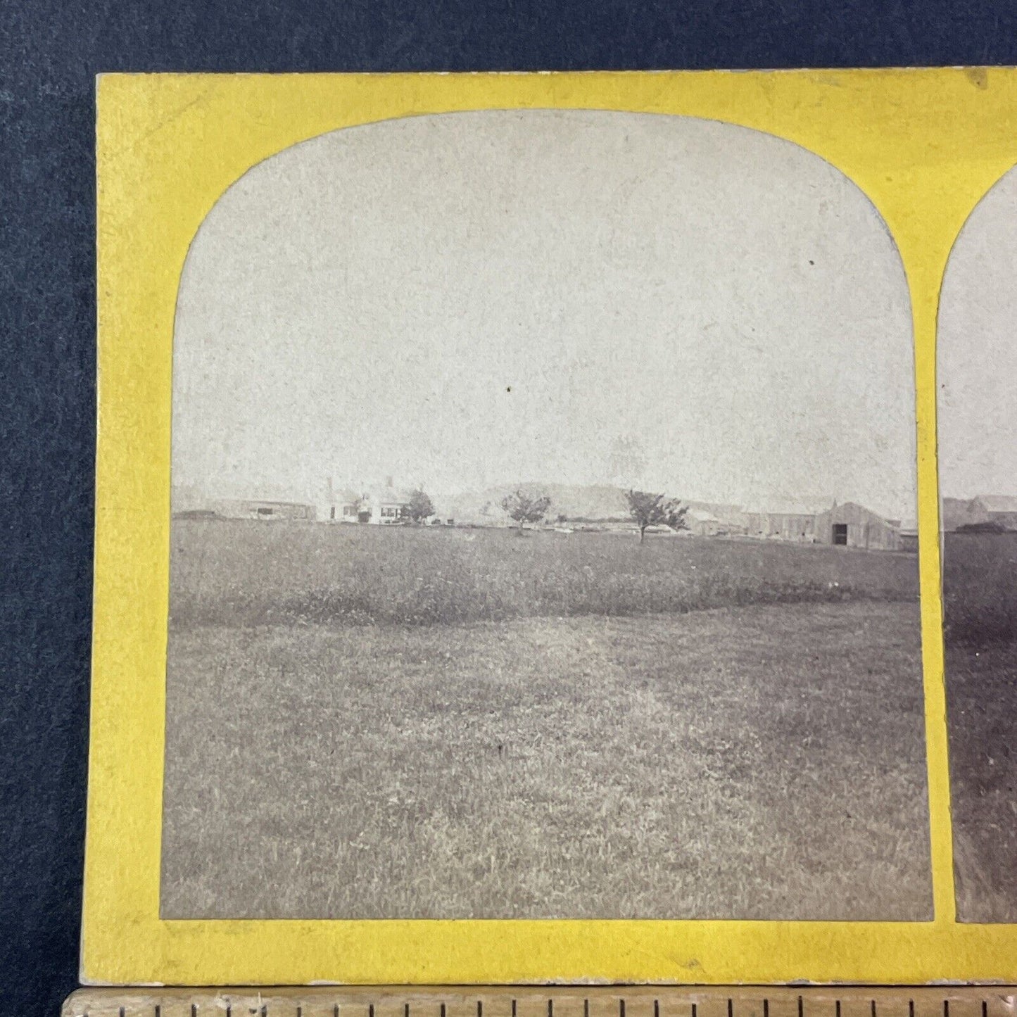 Homestead near the White Mountains NH Stereoview Antique c1870 X2567