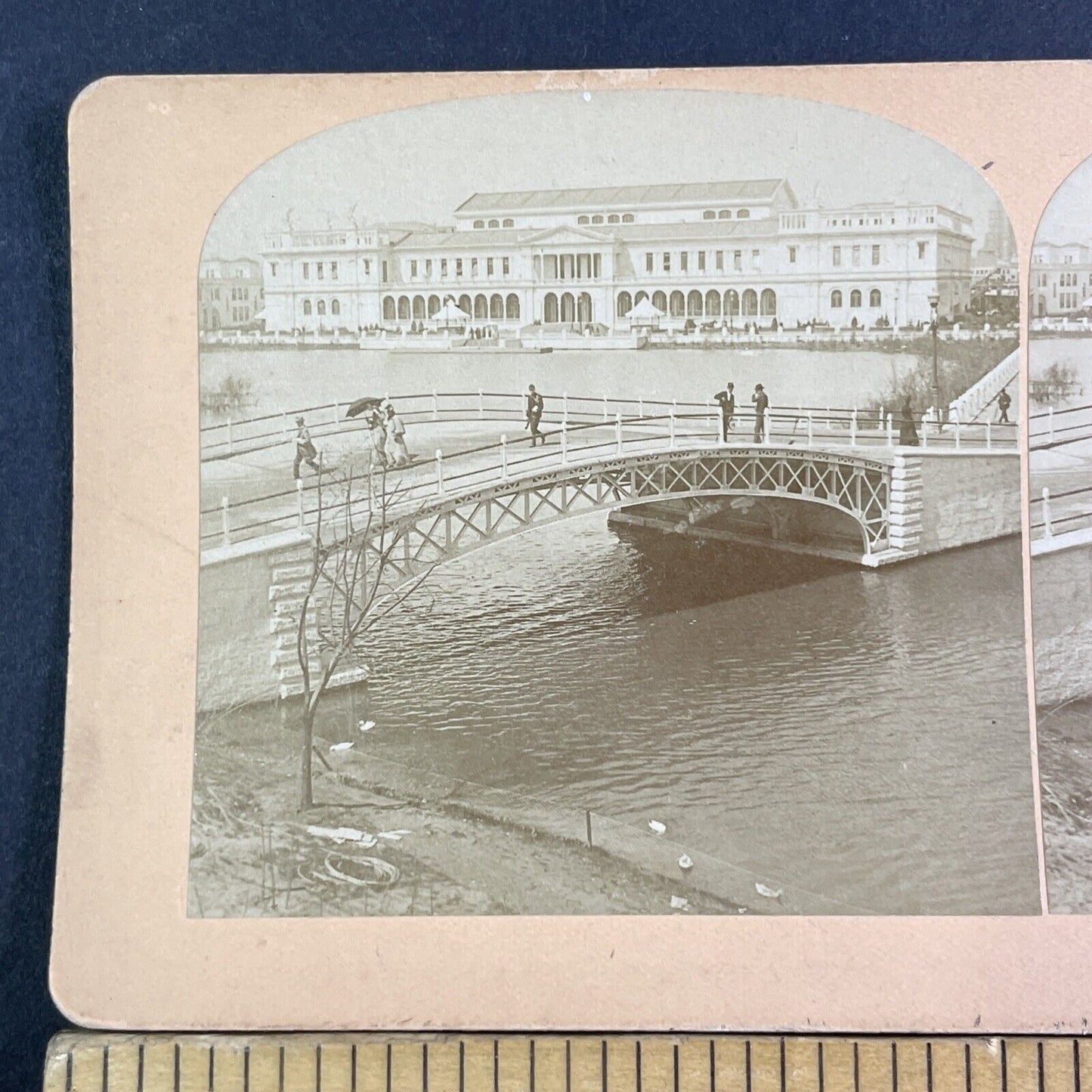 Woman's Building Chicago World Fair Stereoview Columbian Expo Antique 1893 X3134