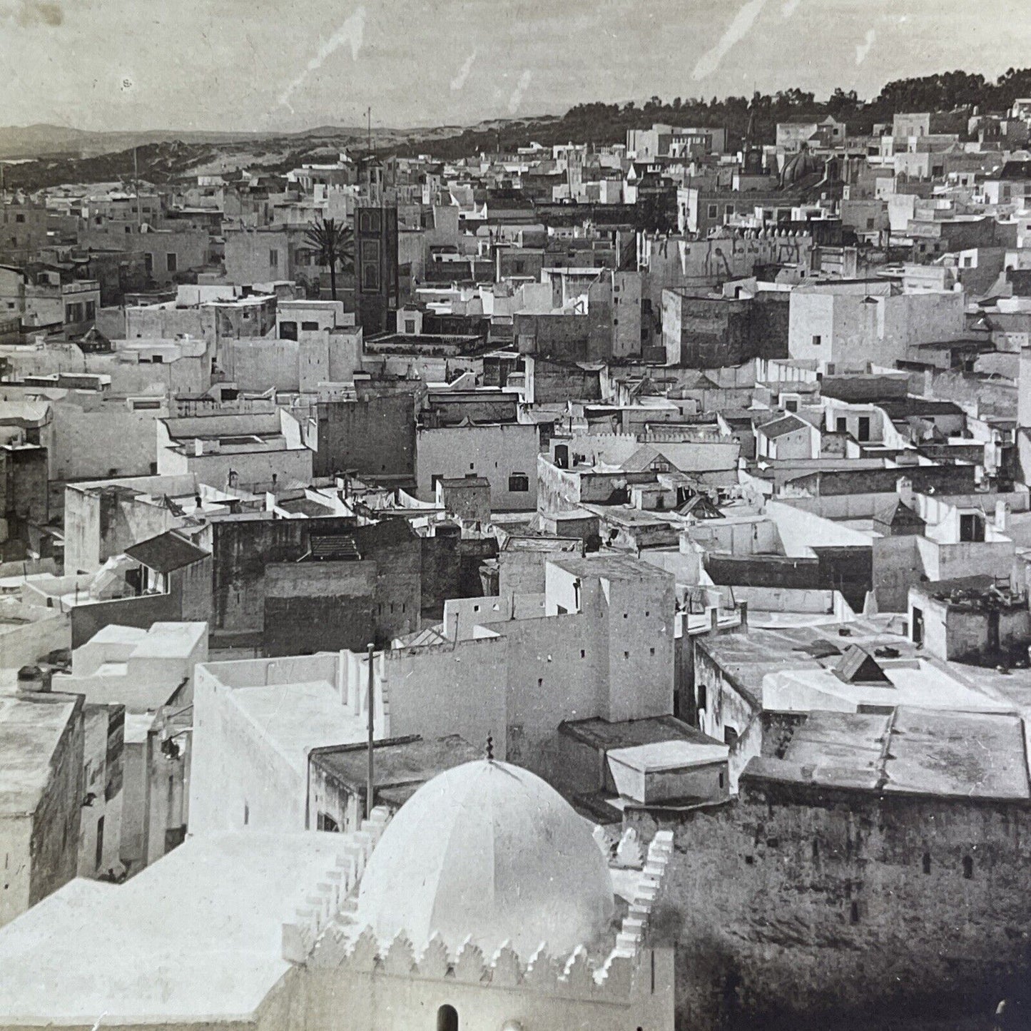 Antique 1895 City Of Tangier Morocco Stereoview Photo Card P2120