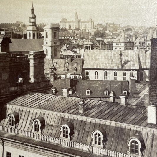 Antique 1903 Quebec City From Laval University Stereoview Photo Card PC844